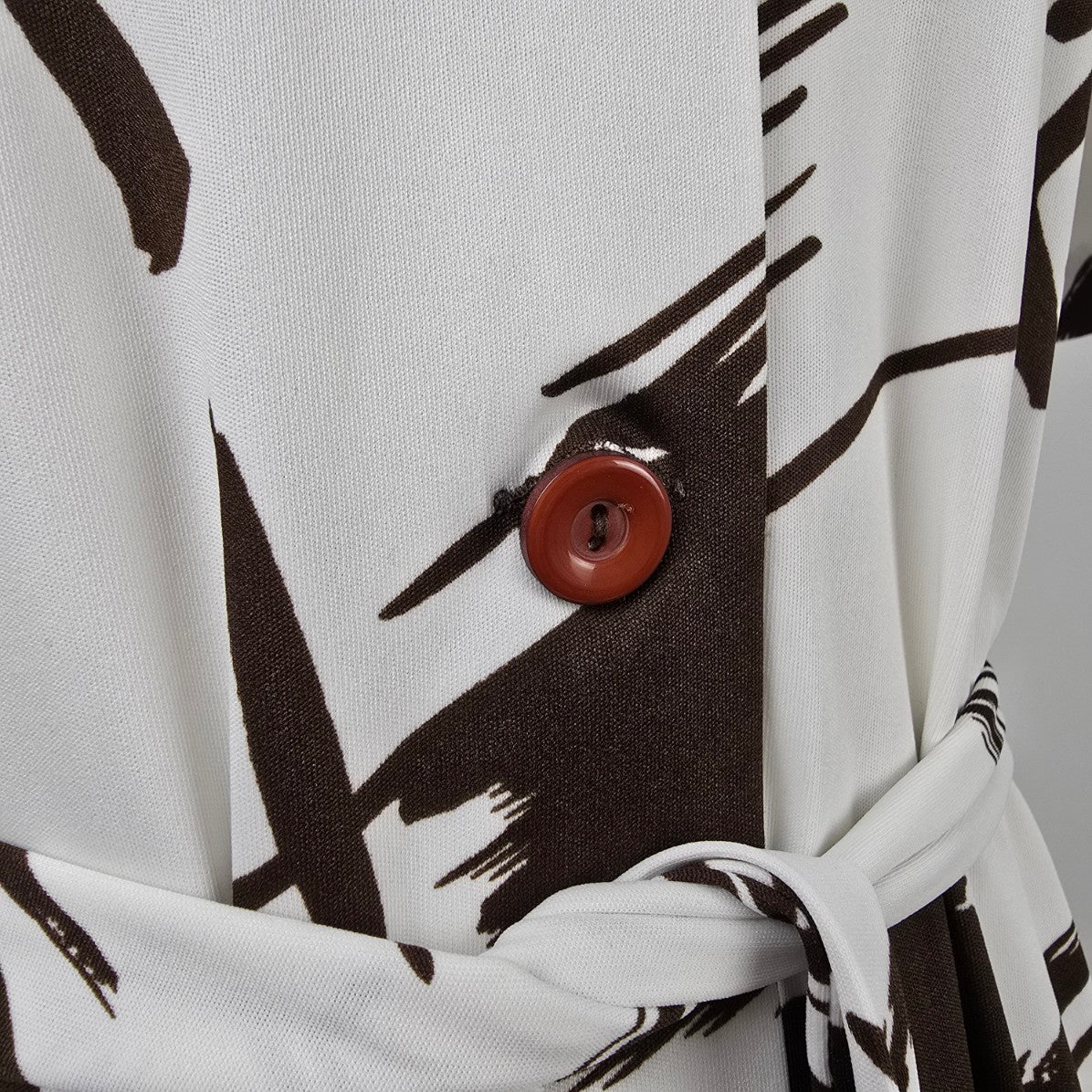 Vintage Leo Danal White Button Front Dress Size M