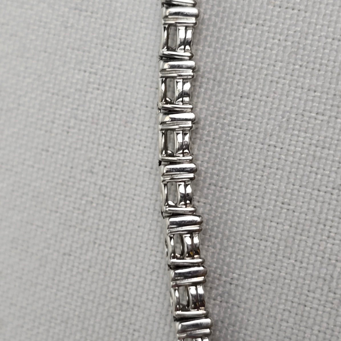 925 Sterling Silver IKS Diamond Tennis Bracelet