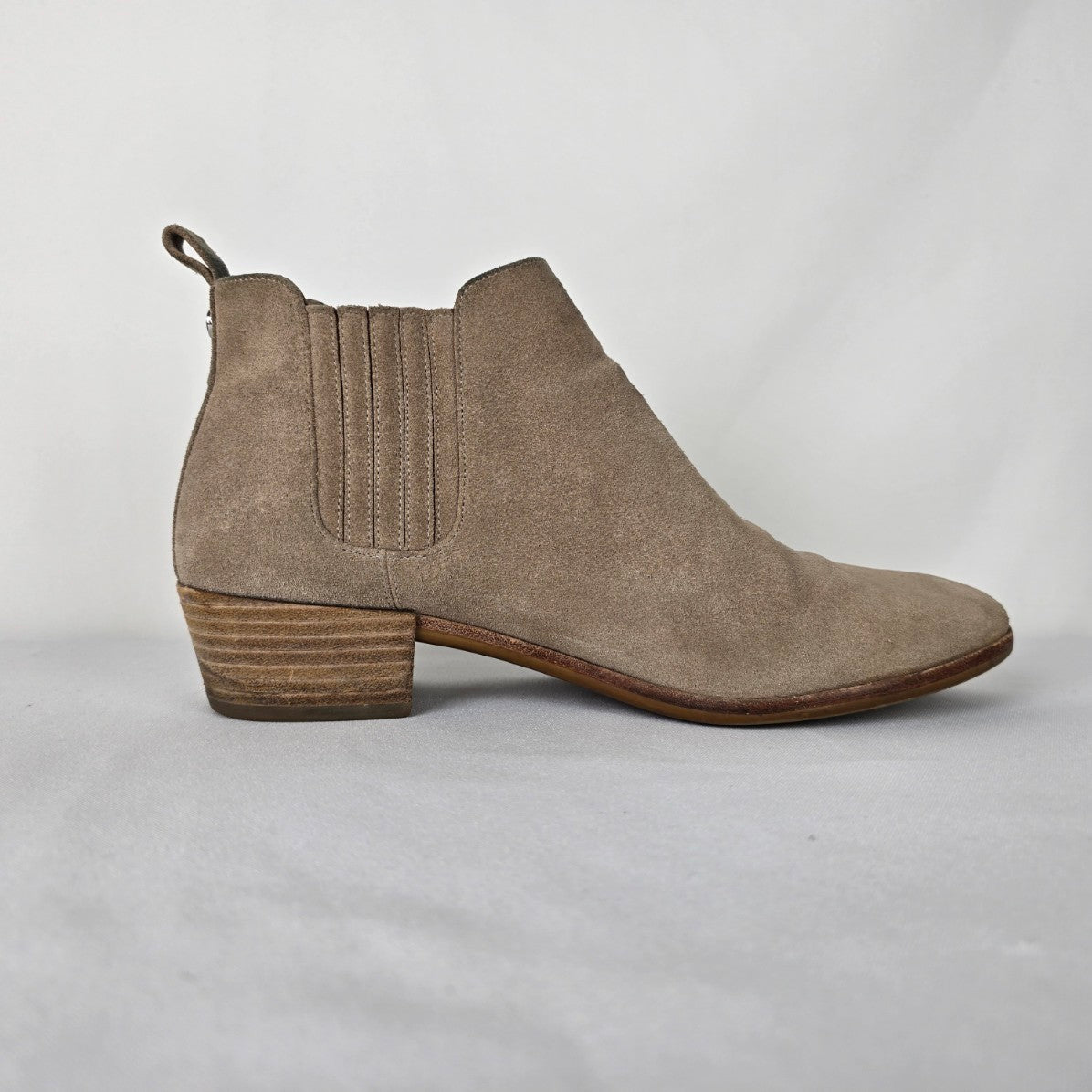 Michael Kors Nude Suede Ankle Booties Size 8.5