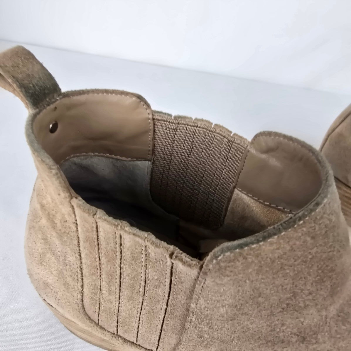 Michael Kors Nude Suede Ankle Booties Size 8.5