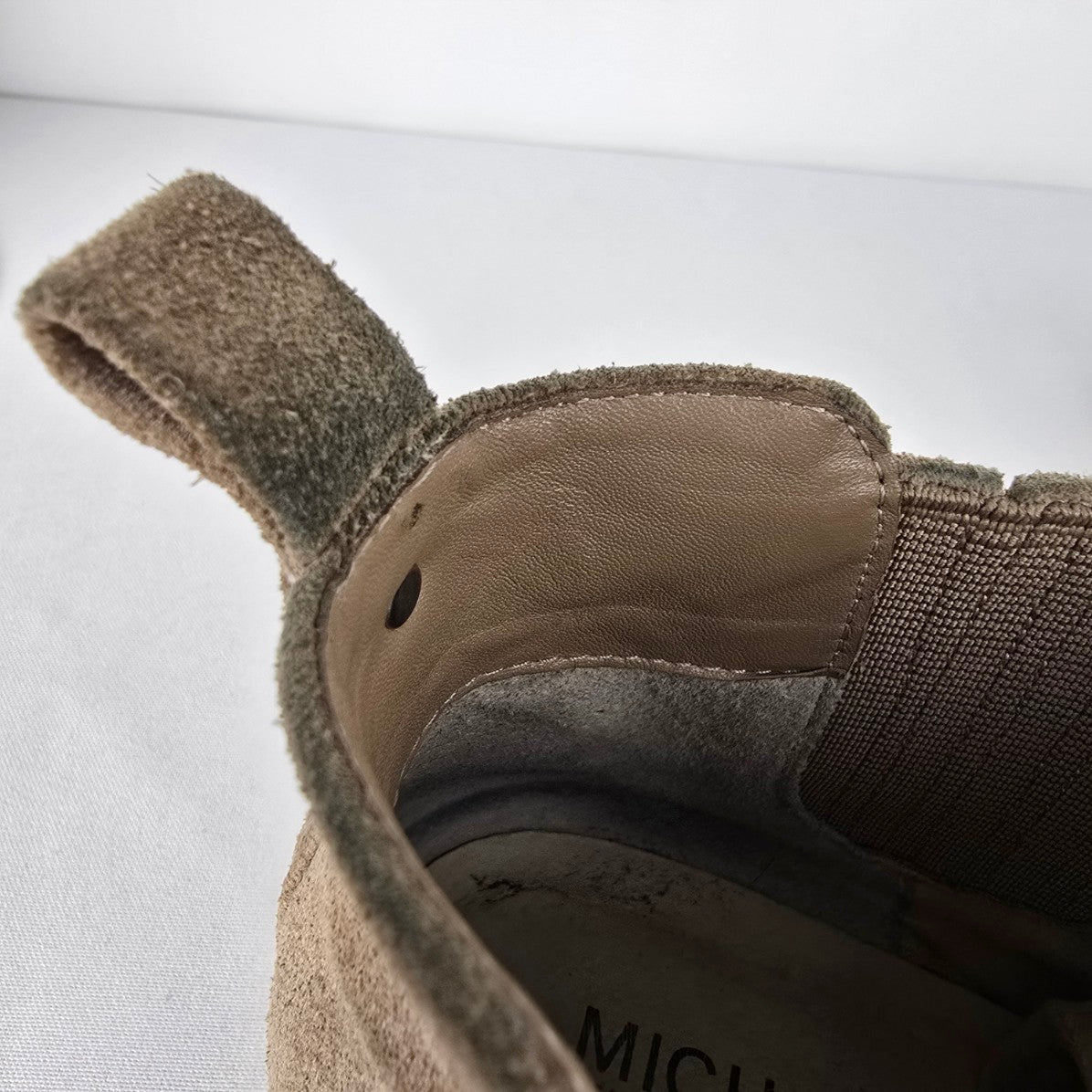 Michael Kors Nude Suede Ankle Booties Size 8.5