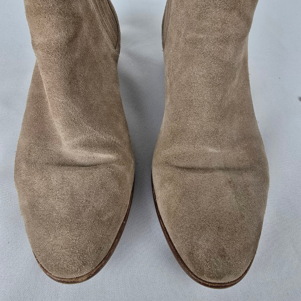 Michael Kors Nude Suede Ankle Booties Size 8.5