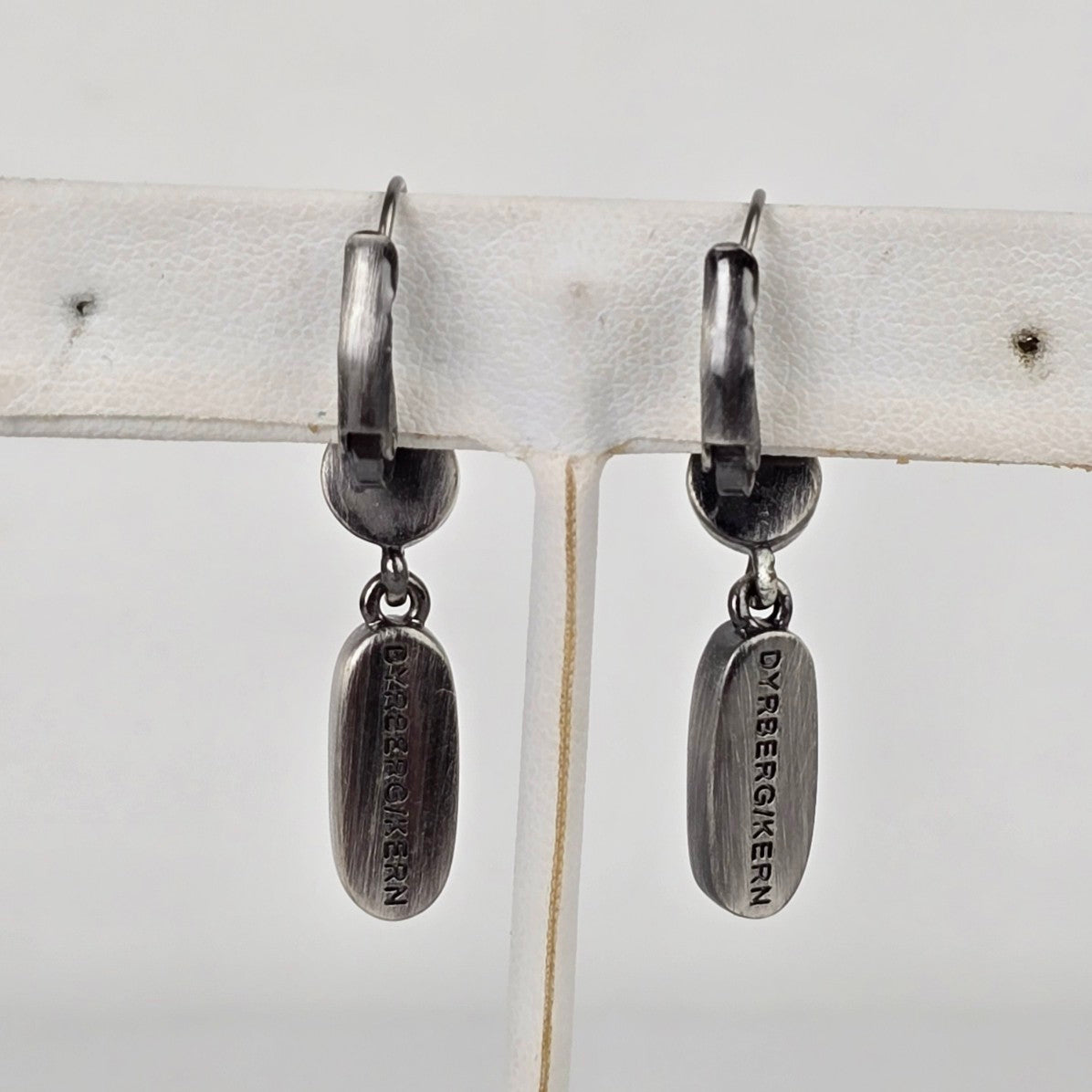 Dyrberg Kern Faux Turquoise Crystal Drop Earrings