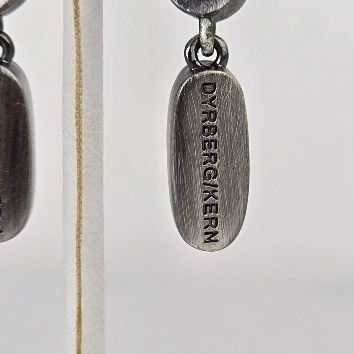 Dyrberg Kern Faux Turquoise Crystal Drop Earrings