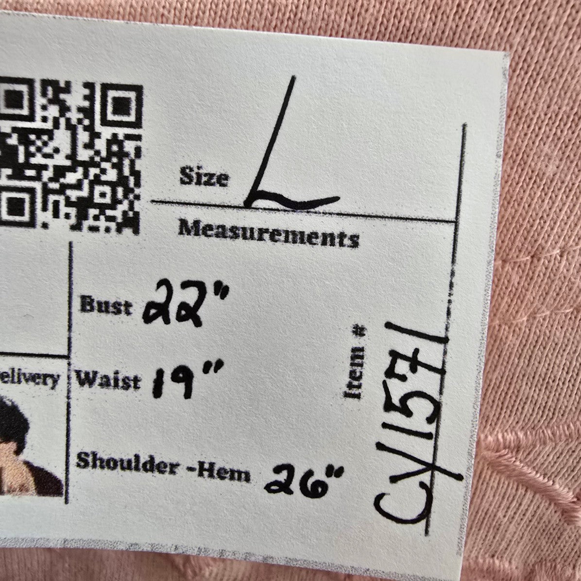 Vintage Fair Set Pink Beaded Embroidered Top Size L