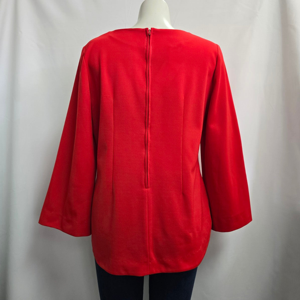 Vintage Penningtons Red Belle Sleeve Top Size L/XL