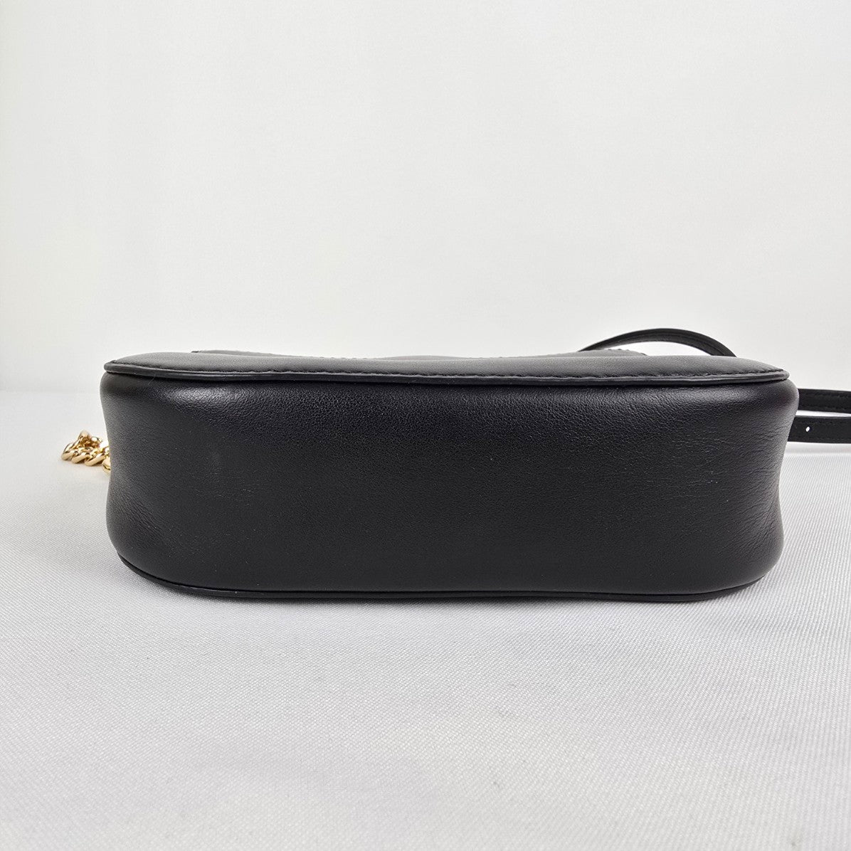 Michael Kors Black Leather & Suede Crossbody Purse