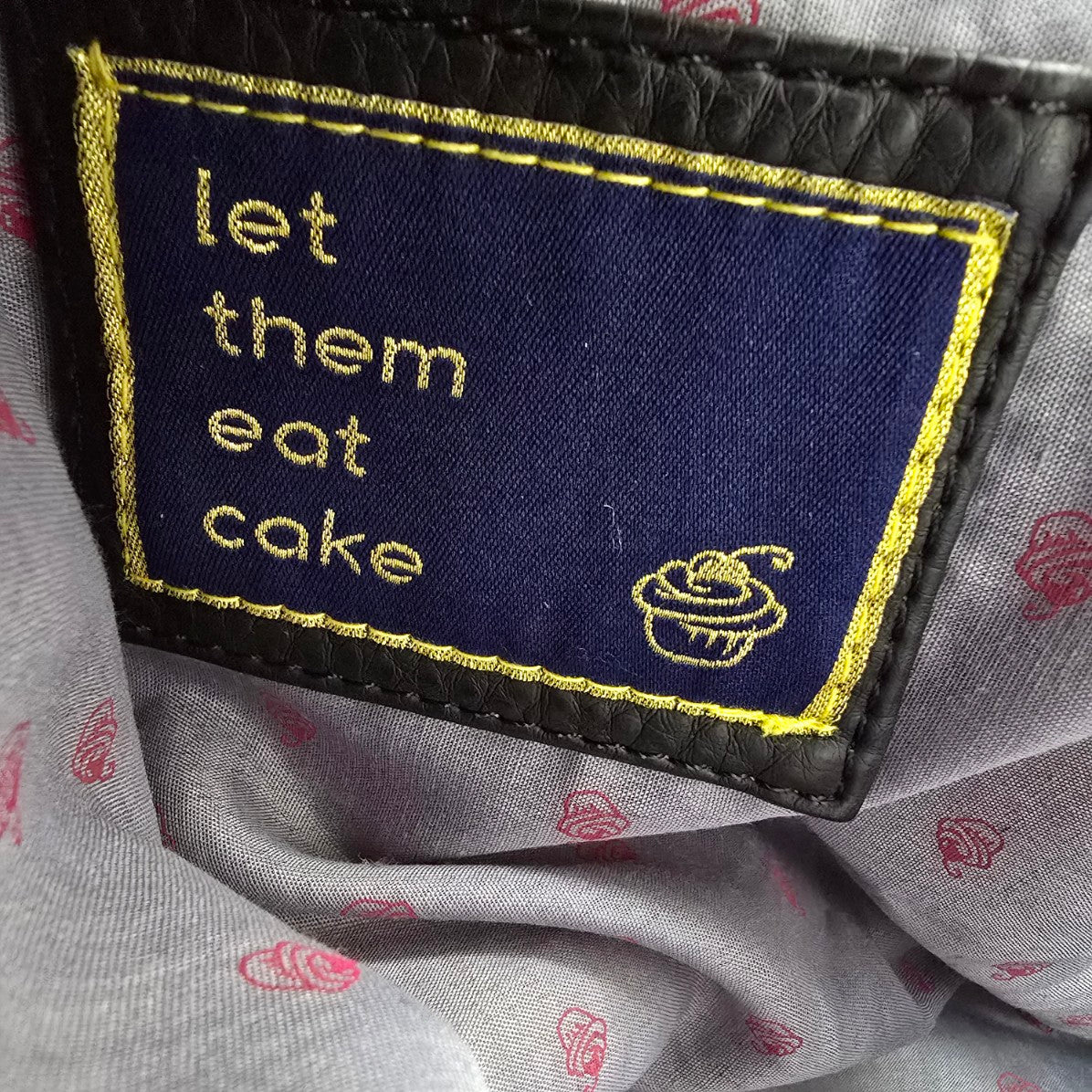 Let Them Eat Cake Black Sequined Tote Purse