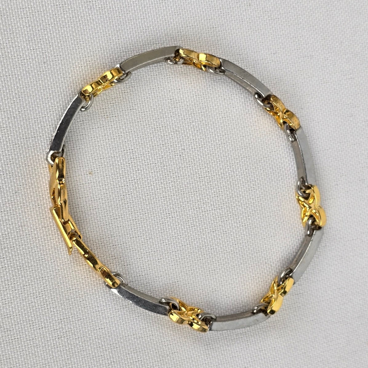 Vintage Gold & Silver Link Bracelet
