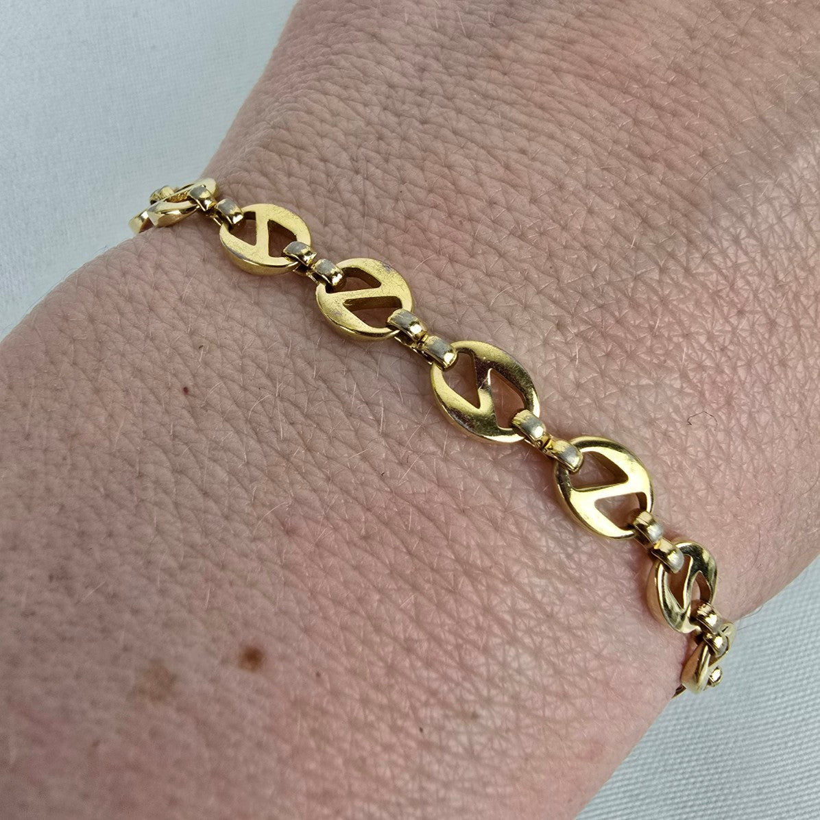 Vintage Gold Tone Chain Link Bracelet