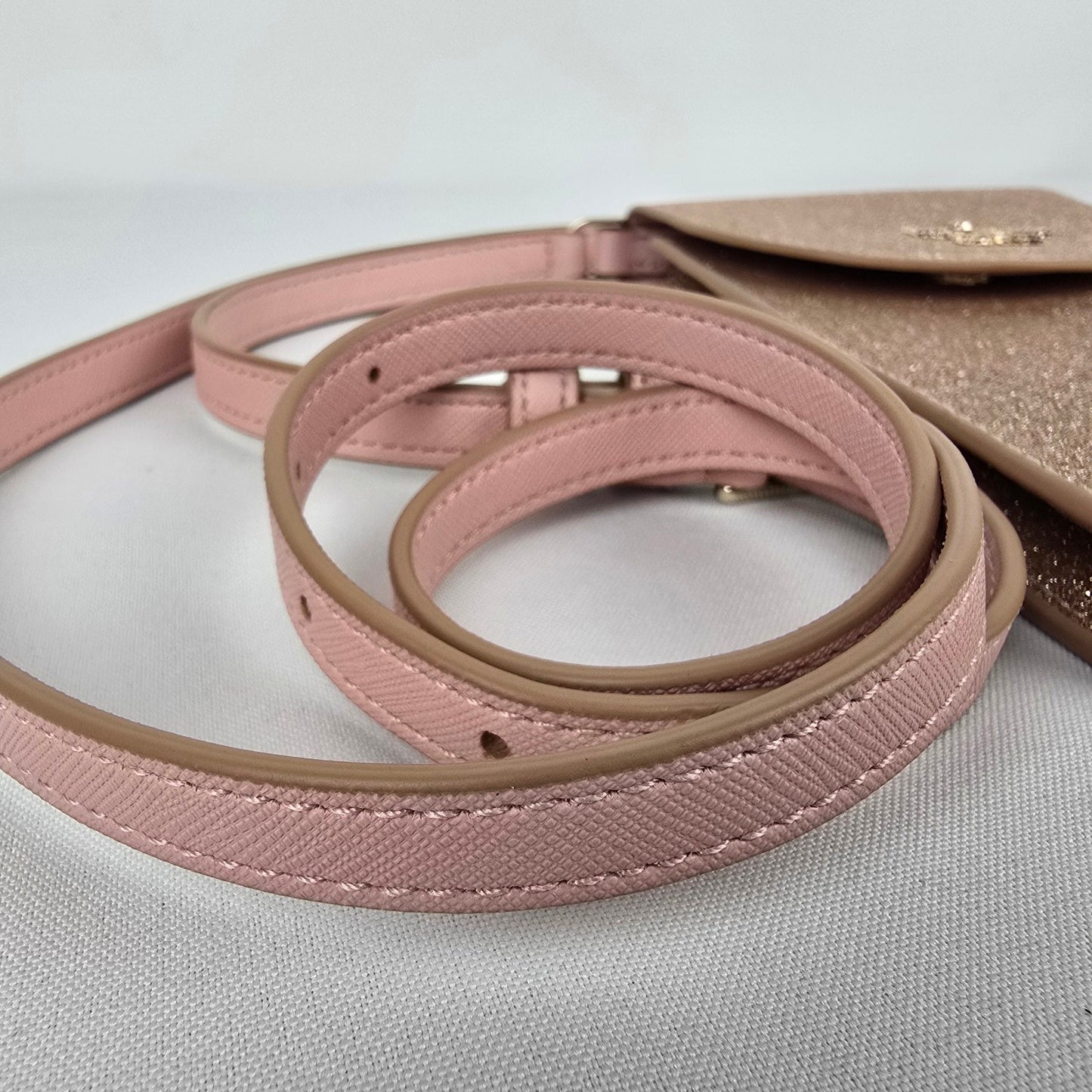 Kate Spade Shimmy Glitter Pink Phone Crossbody Purse