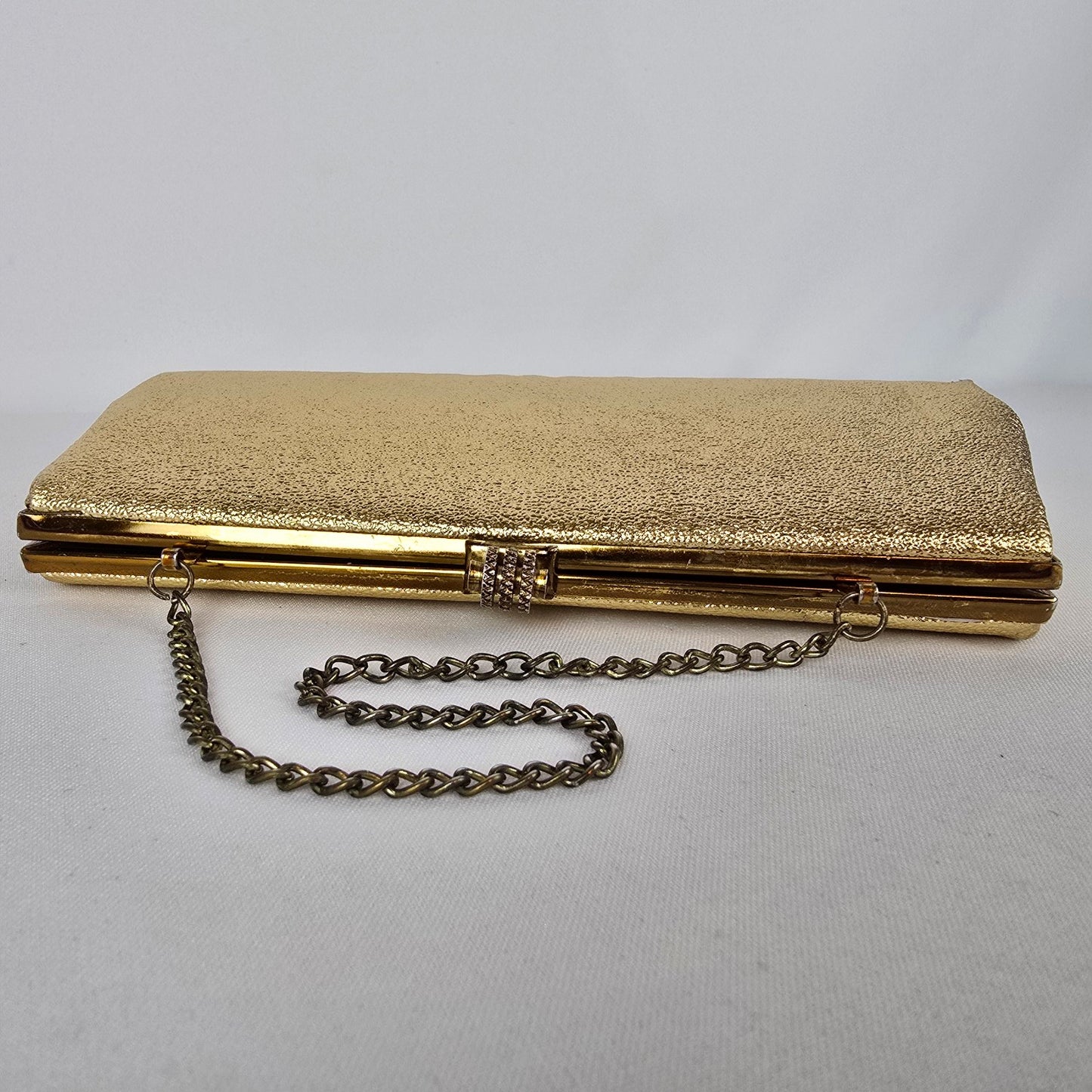 Vintage Gold Tone Clutch Purse