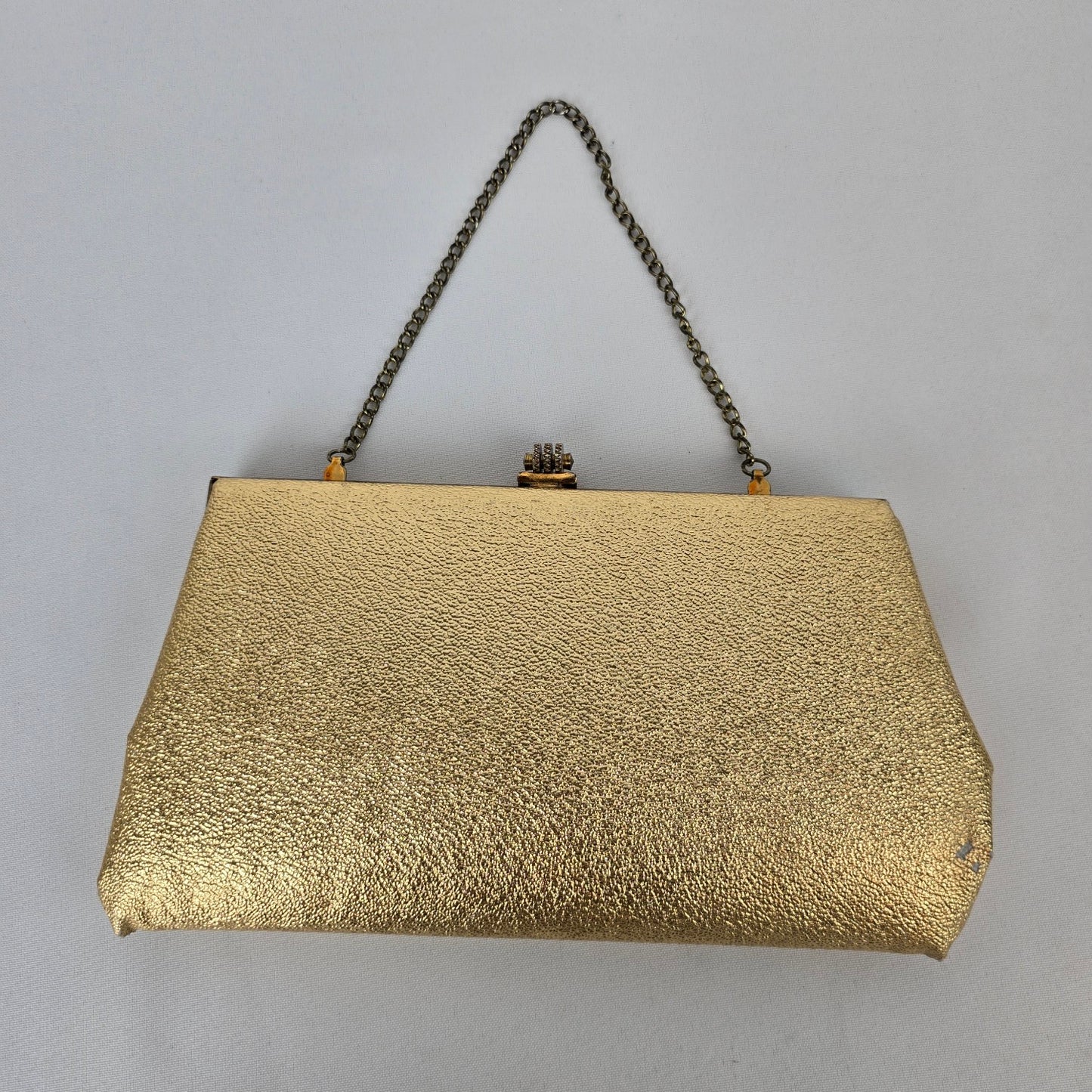 Vintage Gold Tone Clutch Purse