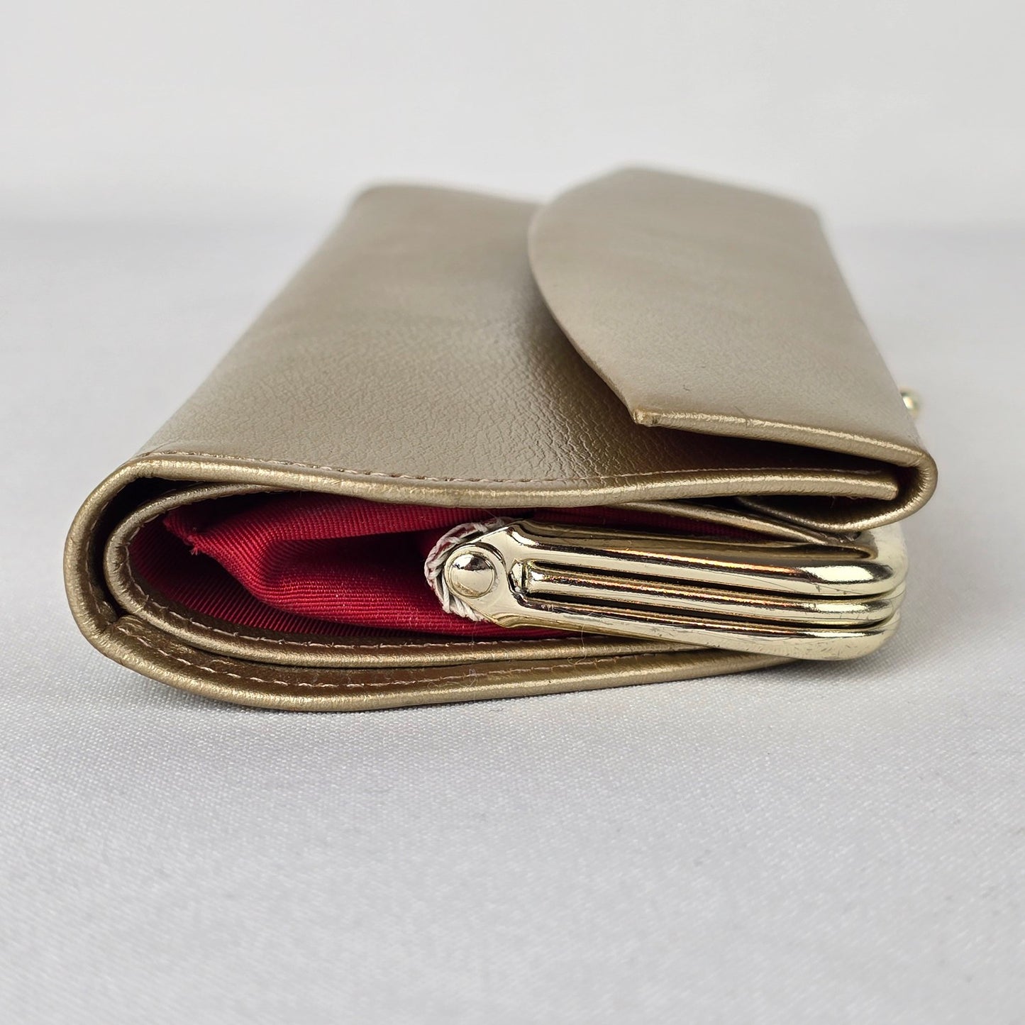 Vintage Buxton Gold Clutch Wallet