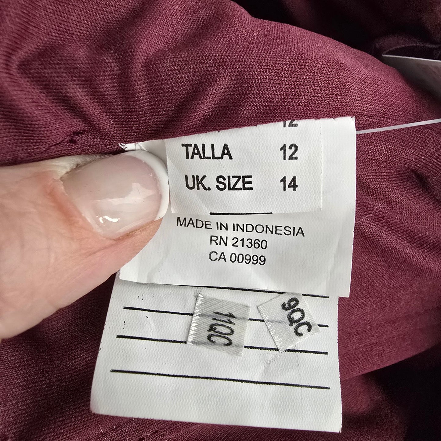 Morilee Burgundy Halter Neck Gown Size 12
