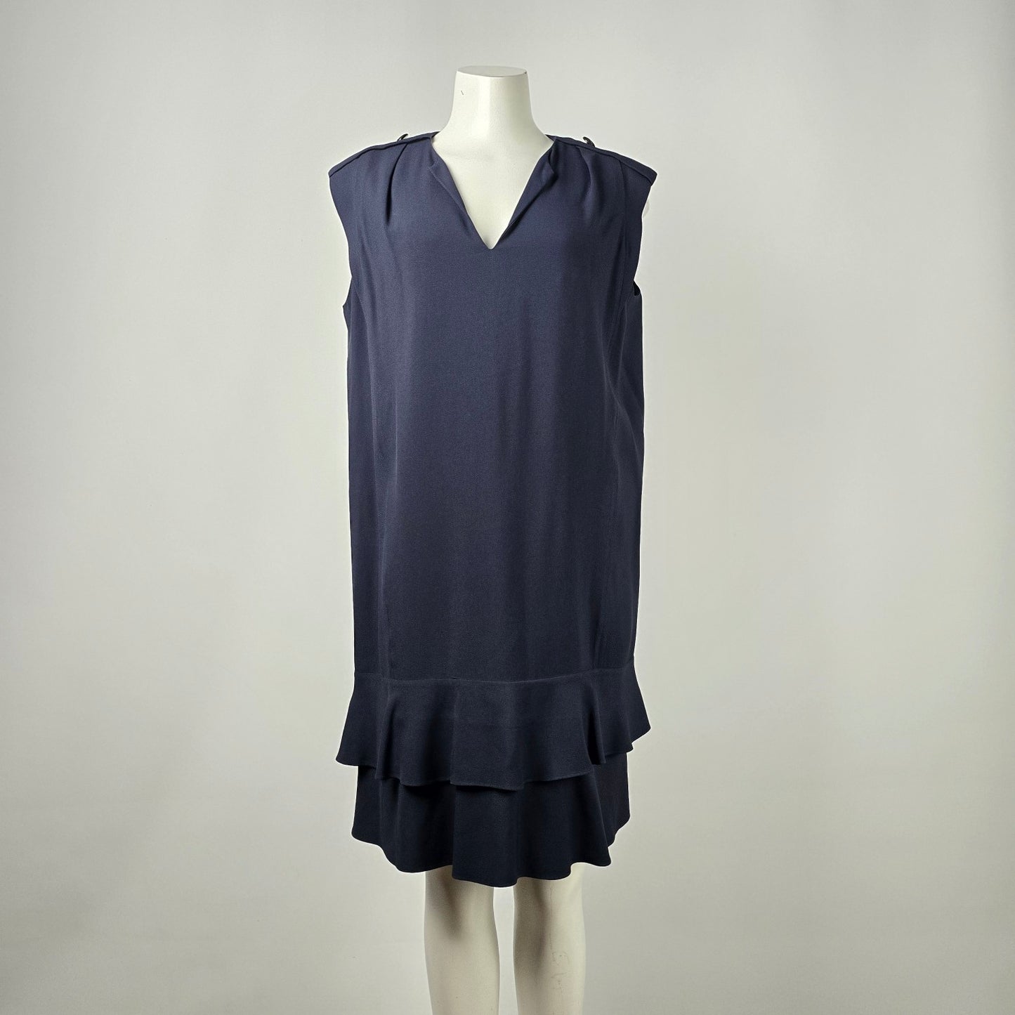 Chloe Navy Blue Silk Mini Dress Size 12