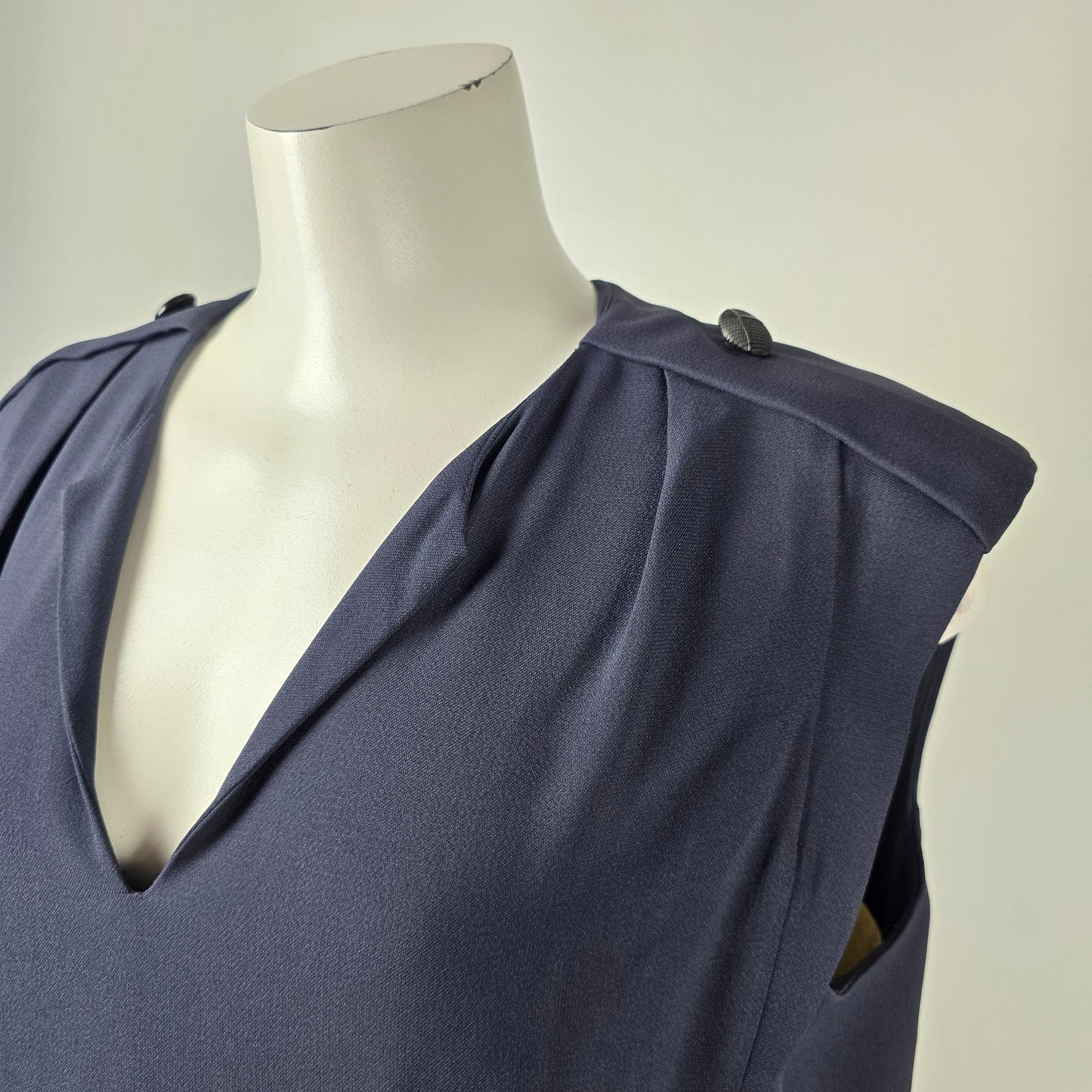 Chloe Navy Blue Silk Mini Dress Size 12