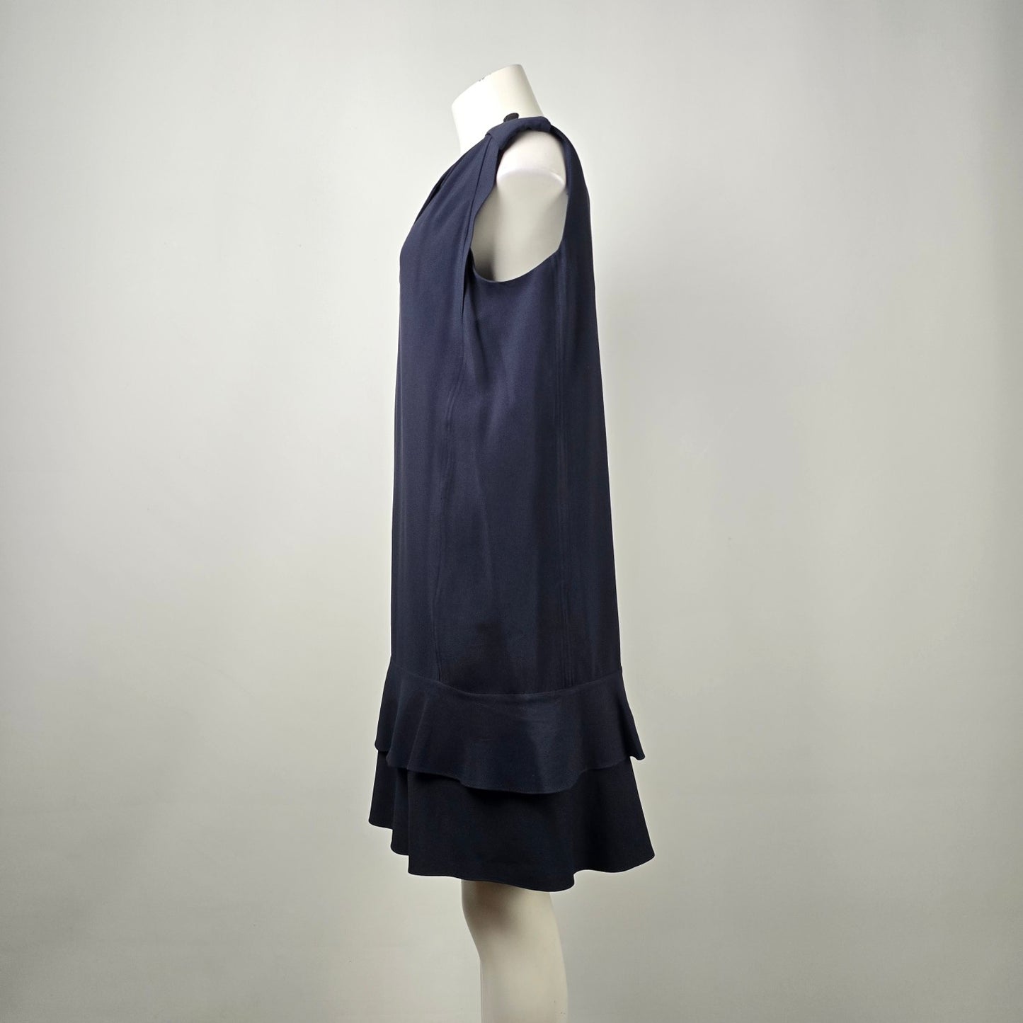Chloe Navy Blue Silk Mini Dress Size 12