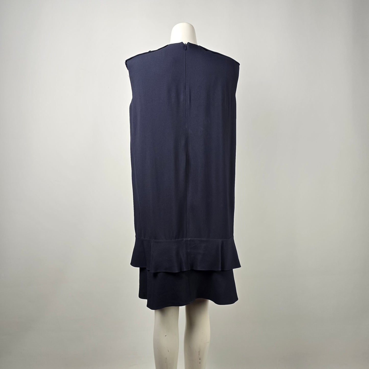 Chloe Navy Blue Silk Mini Dress Size 12