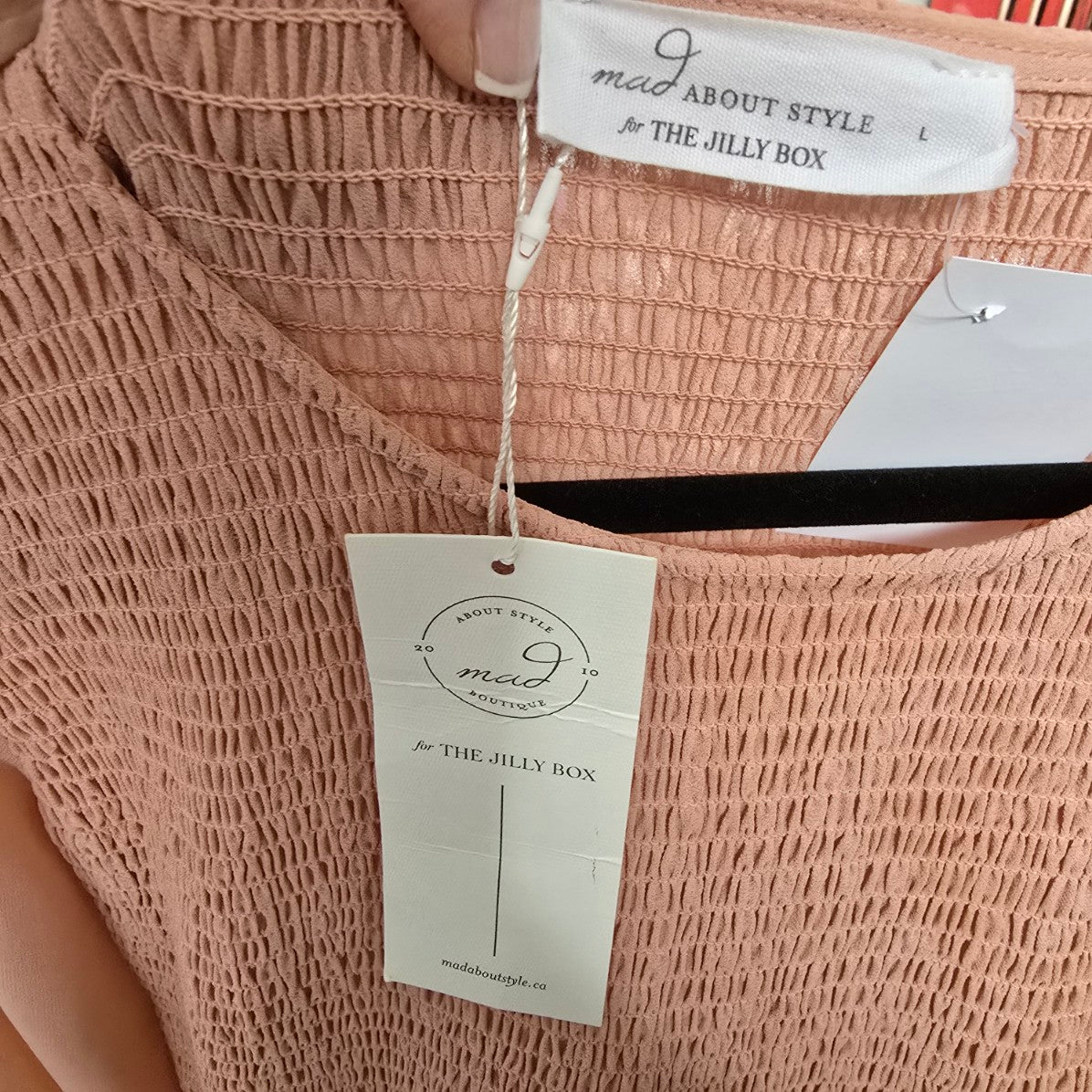Mad about Style Pink Smoked Midi Dress Size M/L