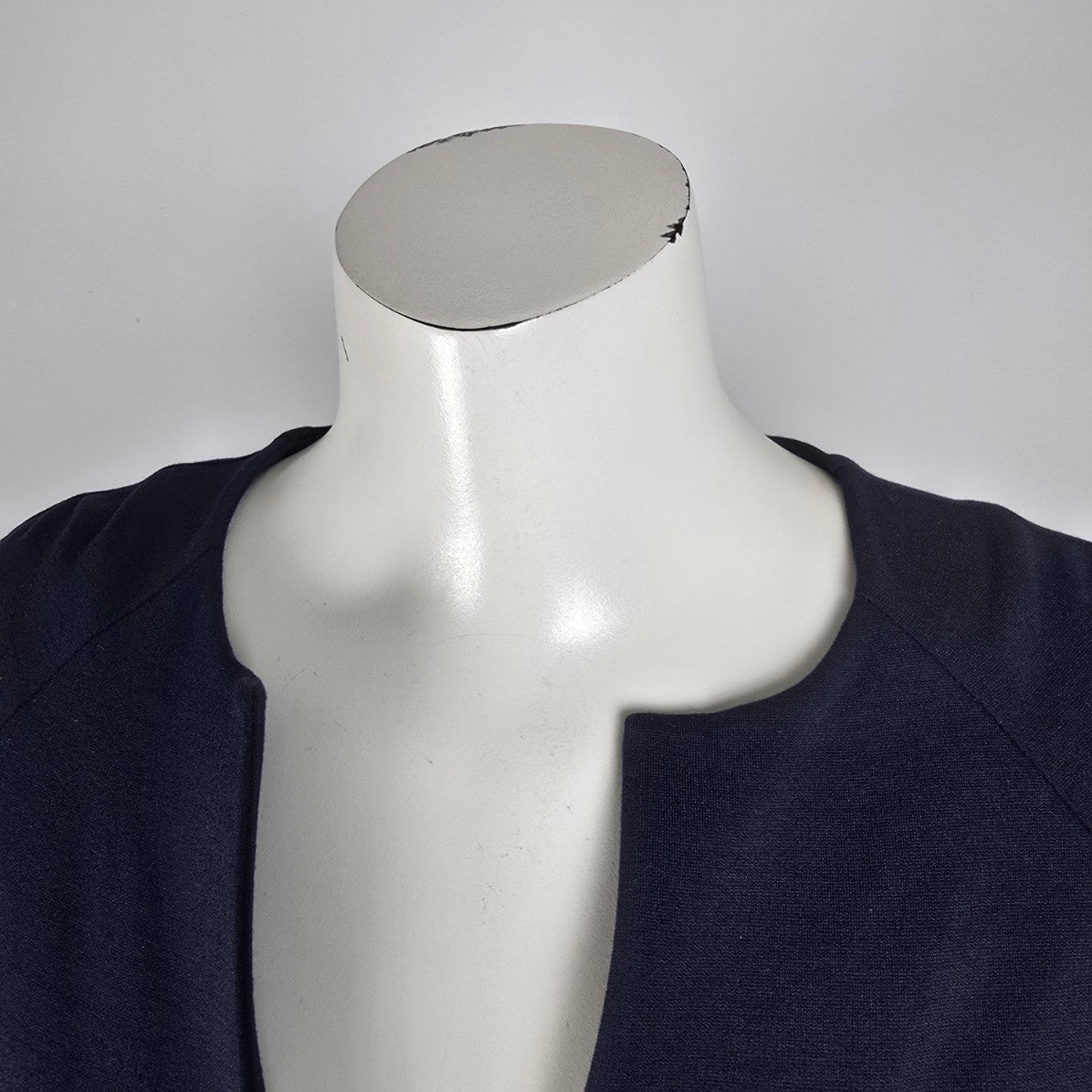 Ted Baker Navy Blue Exposed Zipper Sheath Dress Size 1