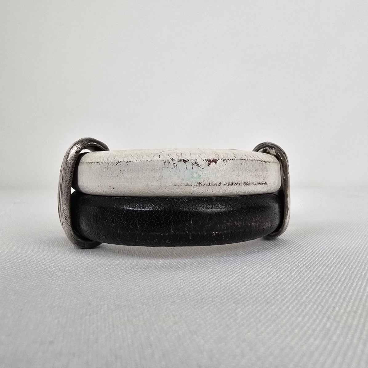 Metal & Leather Cuff Bracelet