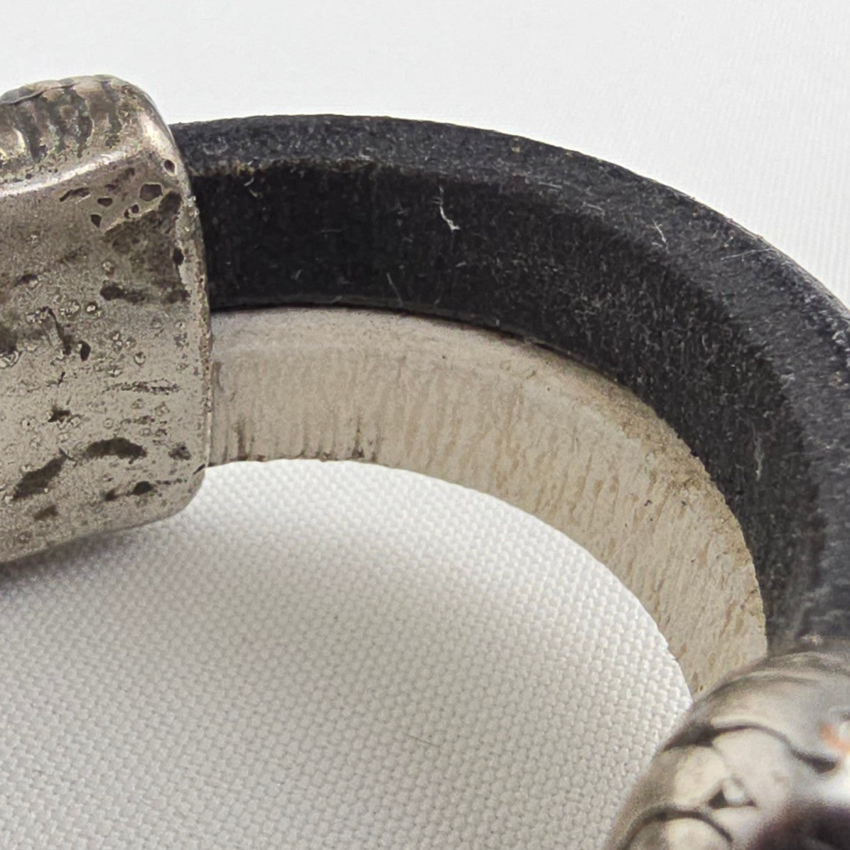 Metal & Leather Cuff Bracelet