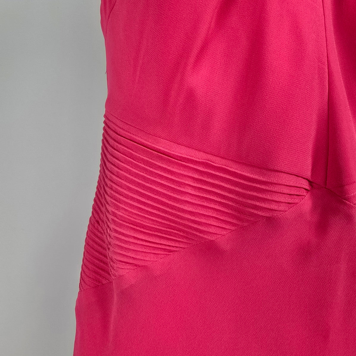 Fuchsia Pink Studded Neckline Event Dress Size M