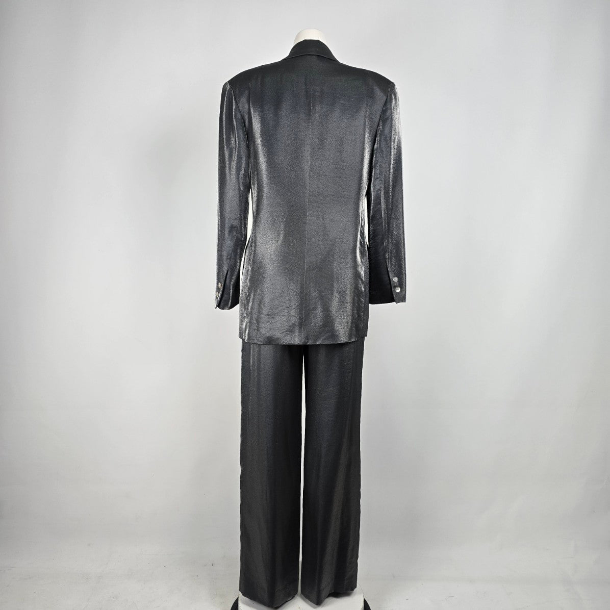 Vintage MK Studio Grey Double Breasted Suit Blazer & Dress Pants Size 5