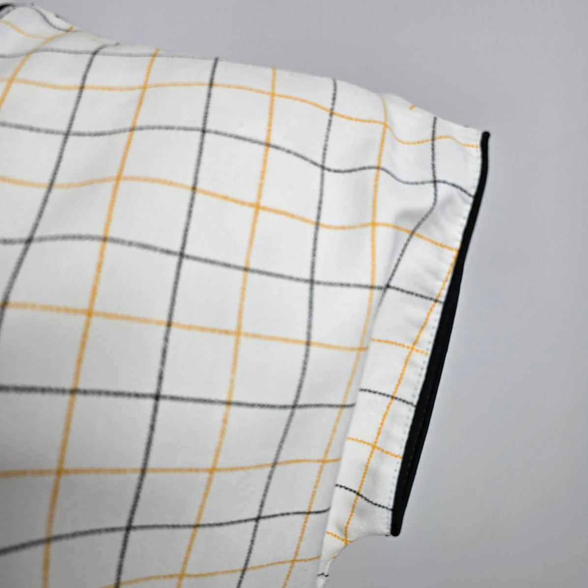 Vintage Leslie Belle White Check Midi Dress Size L