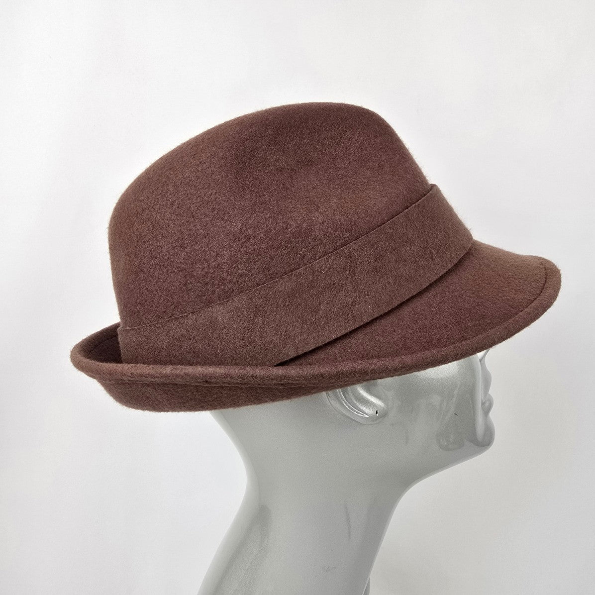 Brown Wool Fedora Hat