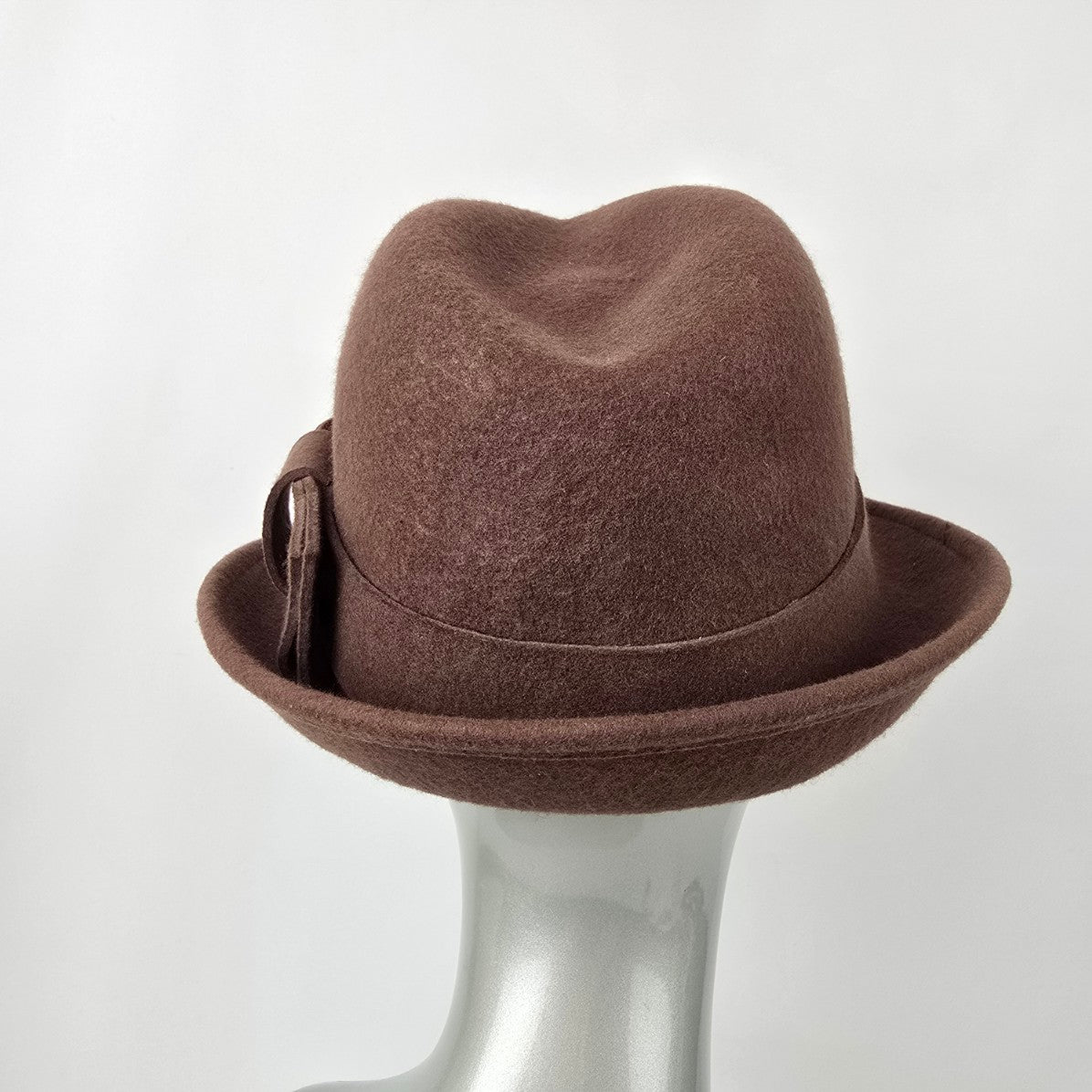 Brown Wool Fedora Hat