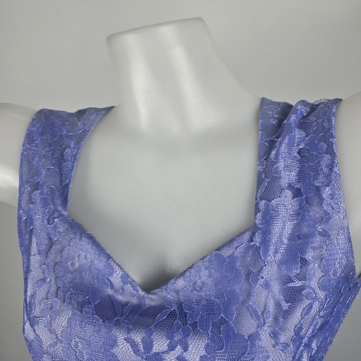 Vintage Handmade Purple Lace High Low Event Dress Size XS
