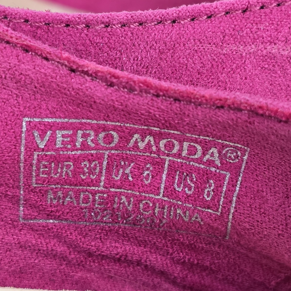 Vero Moda Pink Sling Back Pointed Toe Block Heel Shoes Size 6