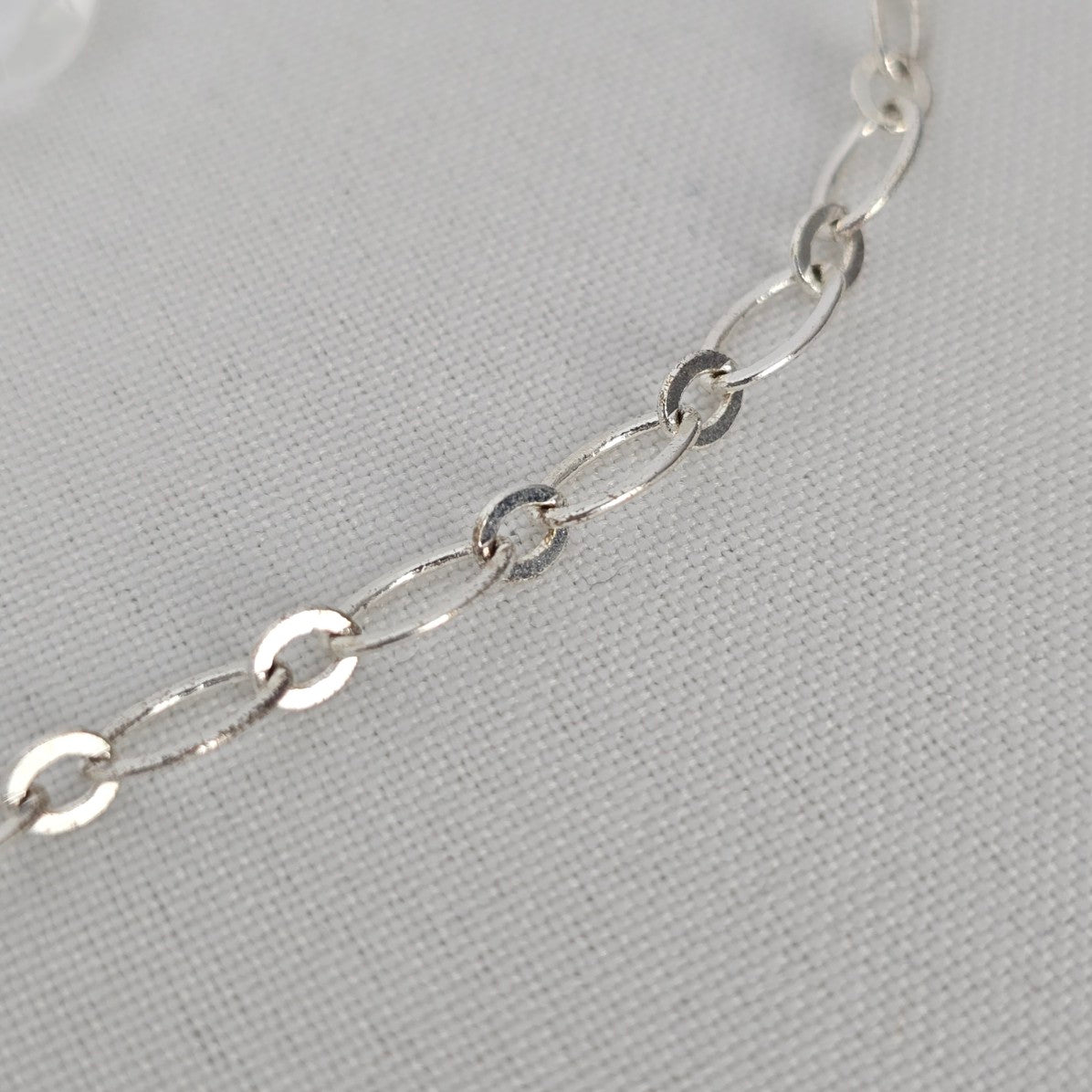 Avon Silver Tone Crystal Drop Necklace & Earrings