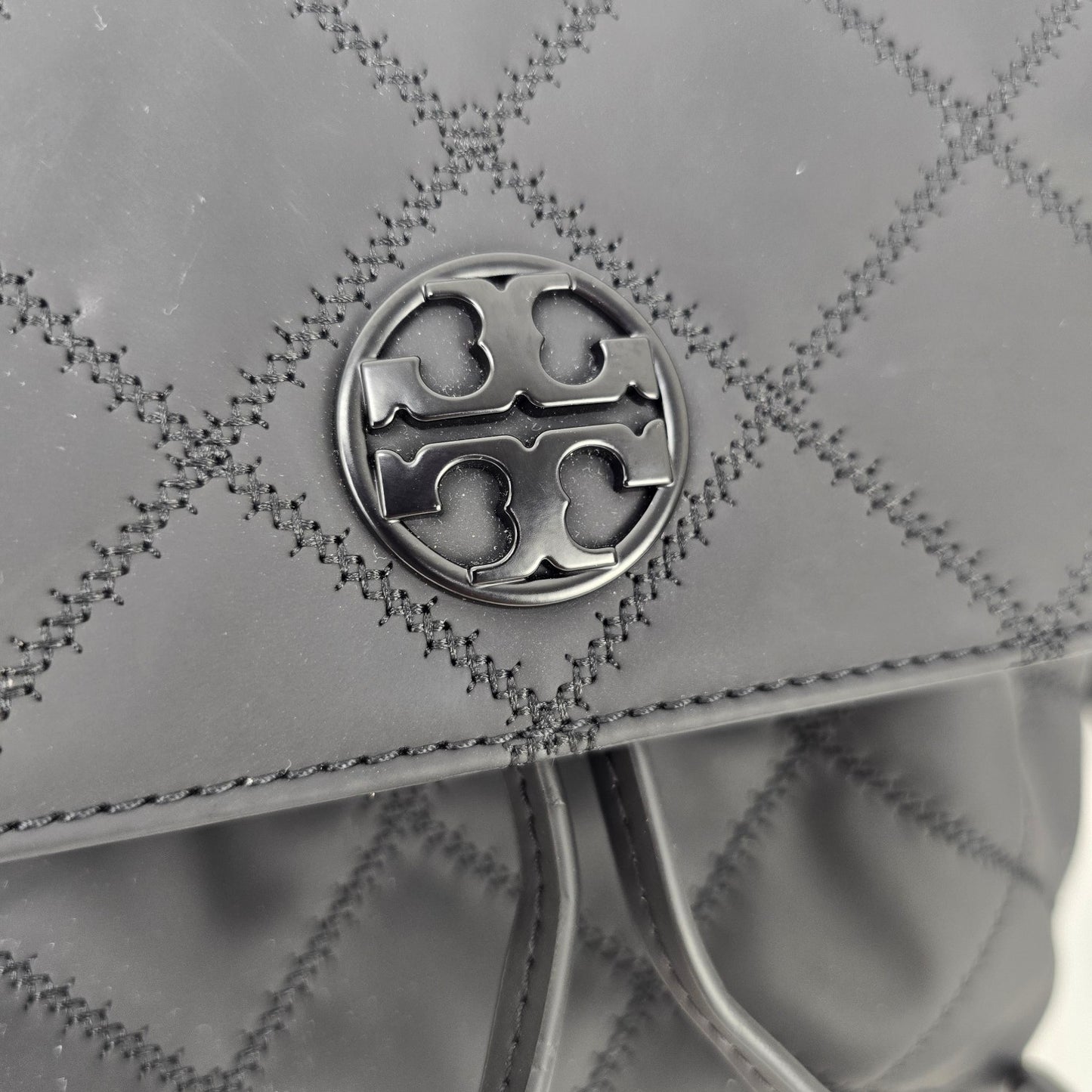 Tory Burch Willa Matte Black Backpack