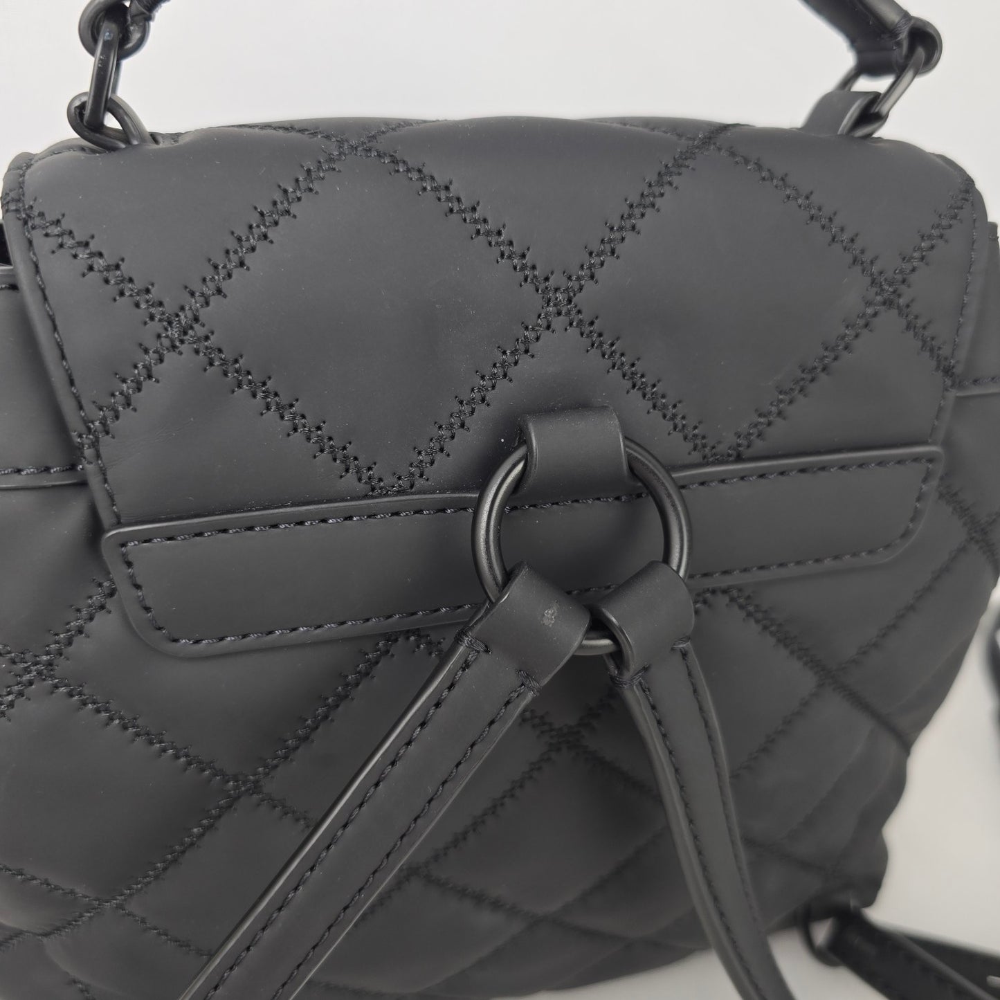 Tory Burch Willa Matte Black Backpack