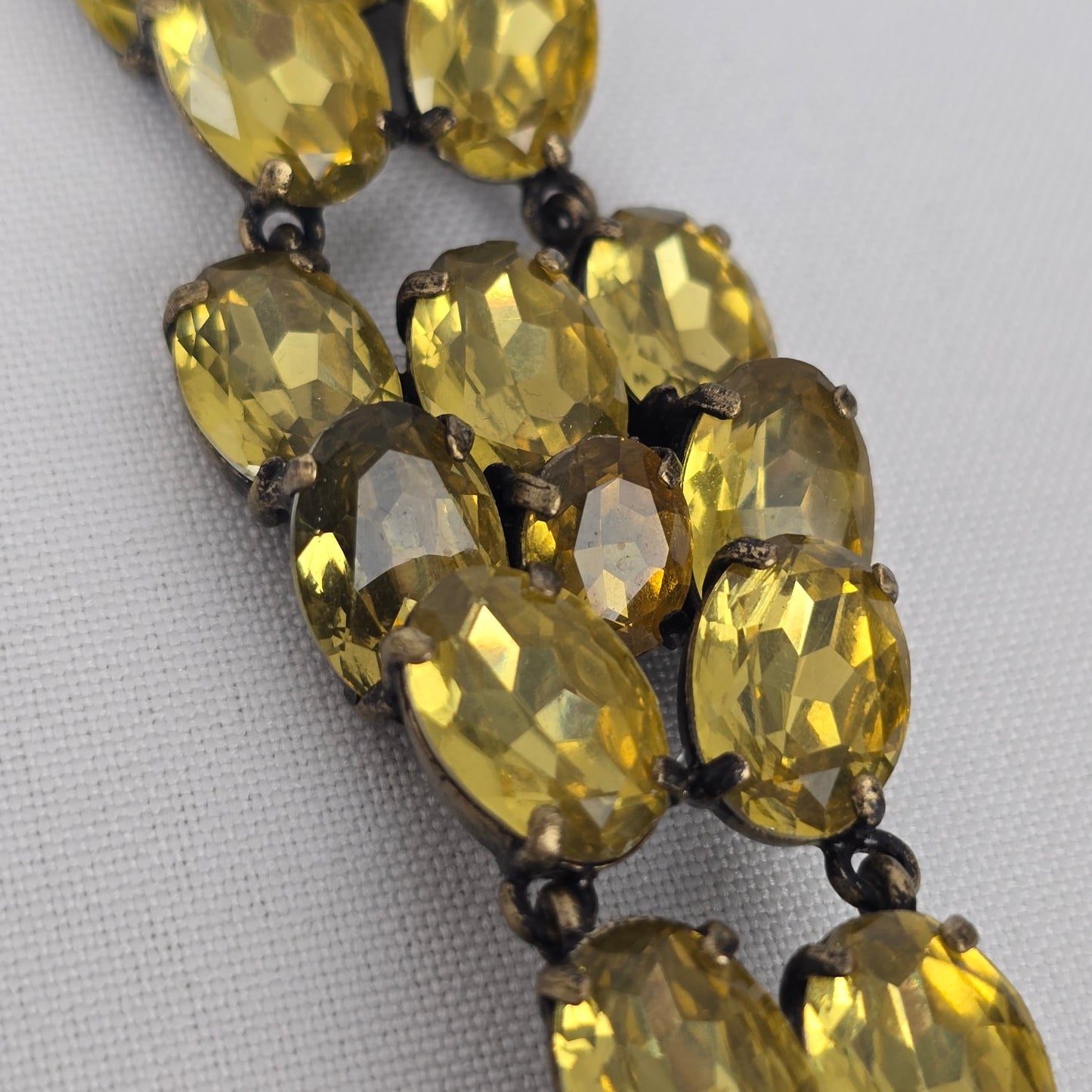 J Crew Yellow Rhinestone Bracelet