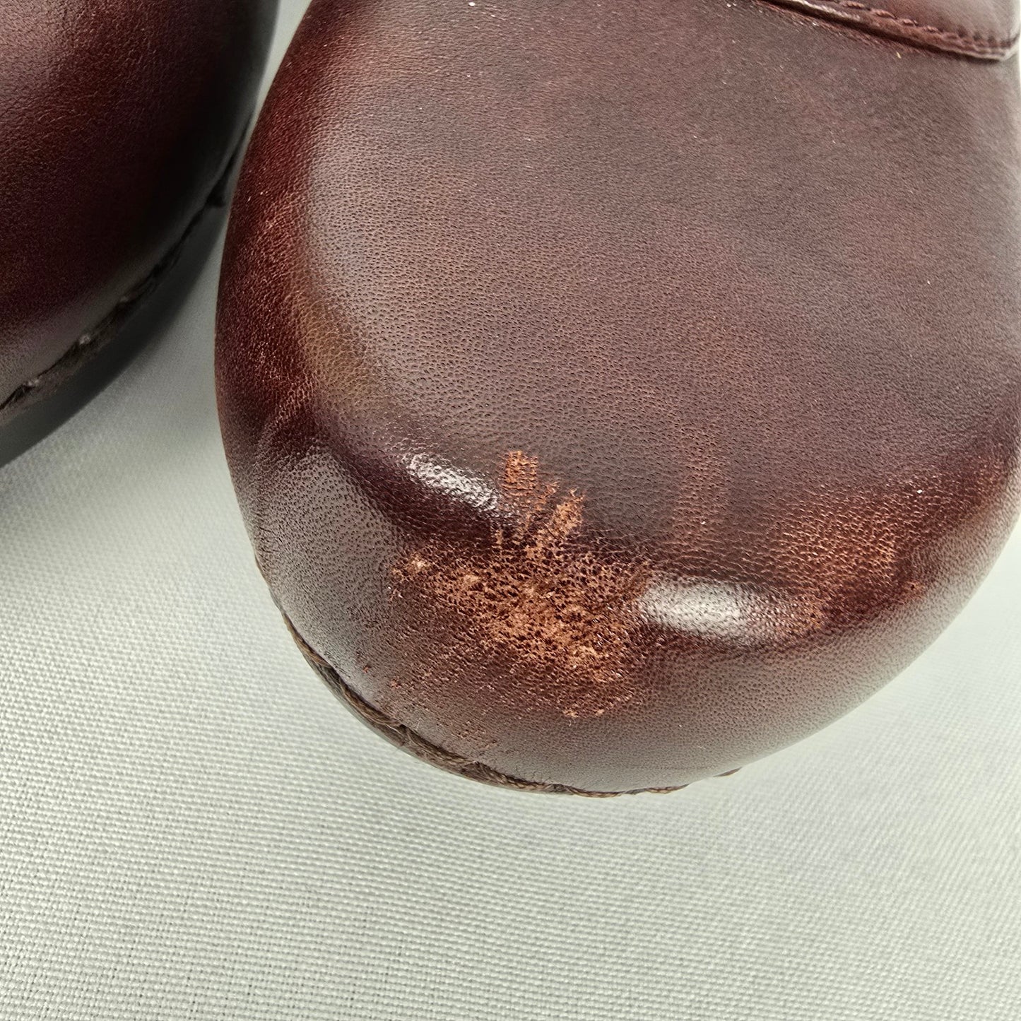 Dansko Burgundy Leather Mary Jane Chunky Heel Shoes Size 11