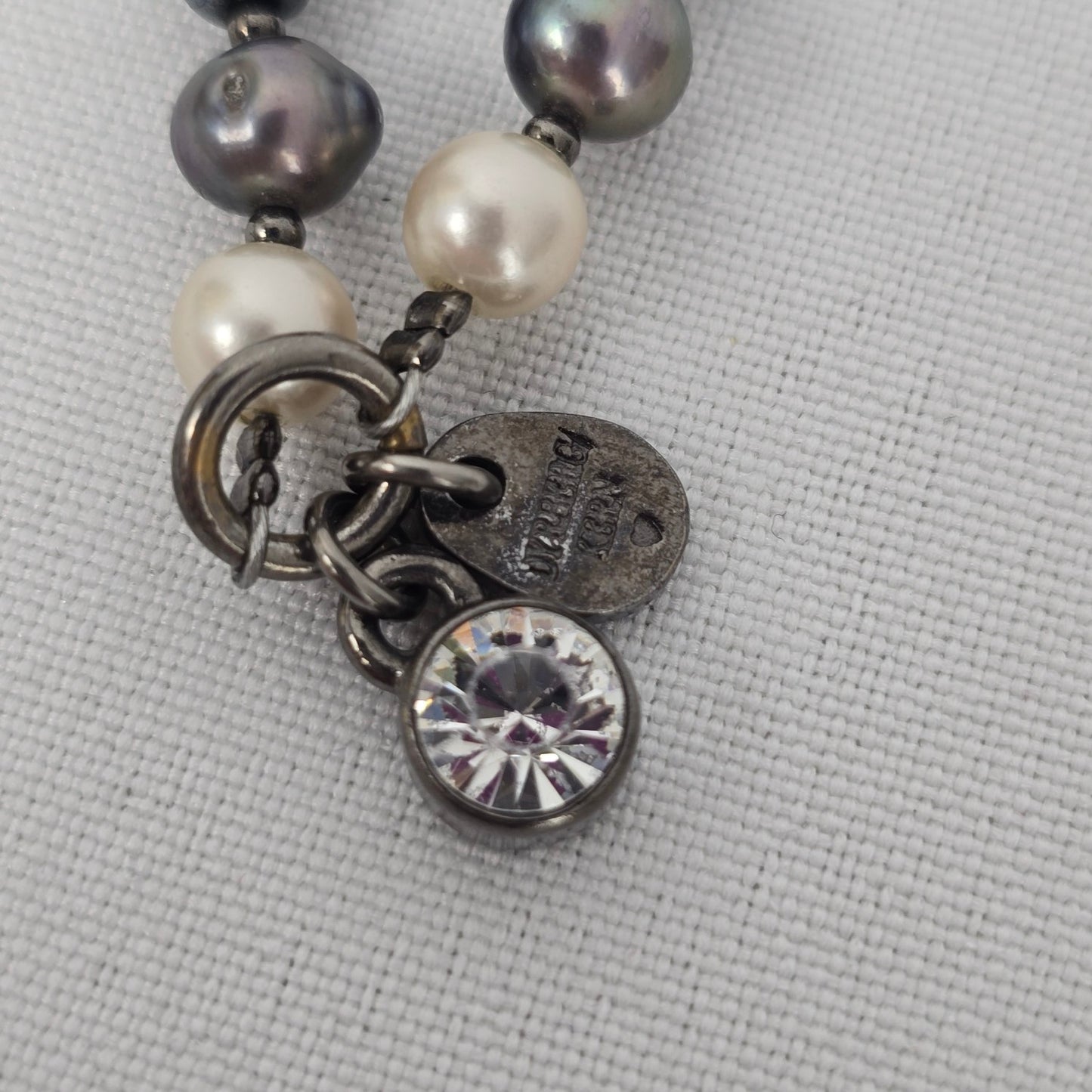 Dyrberg Kern Pearl & Faceted Glass Bead Bracelet