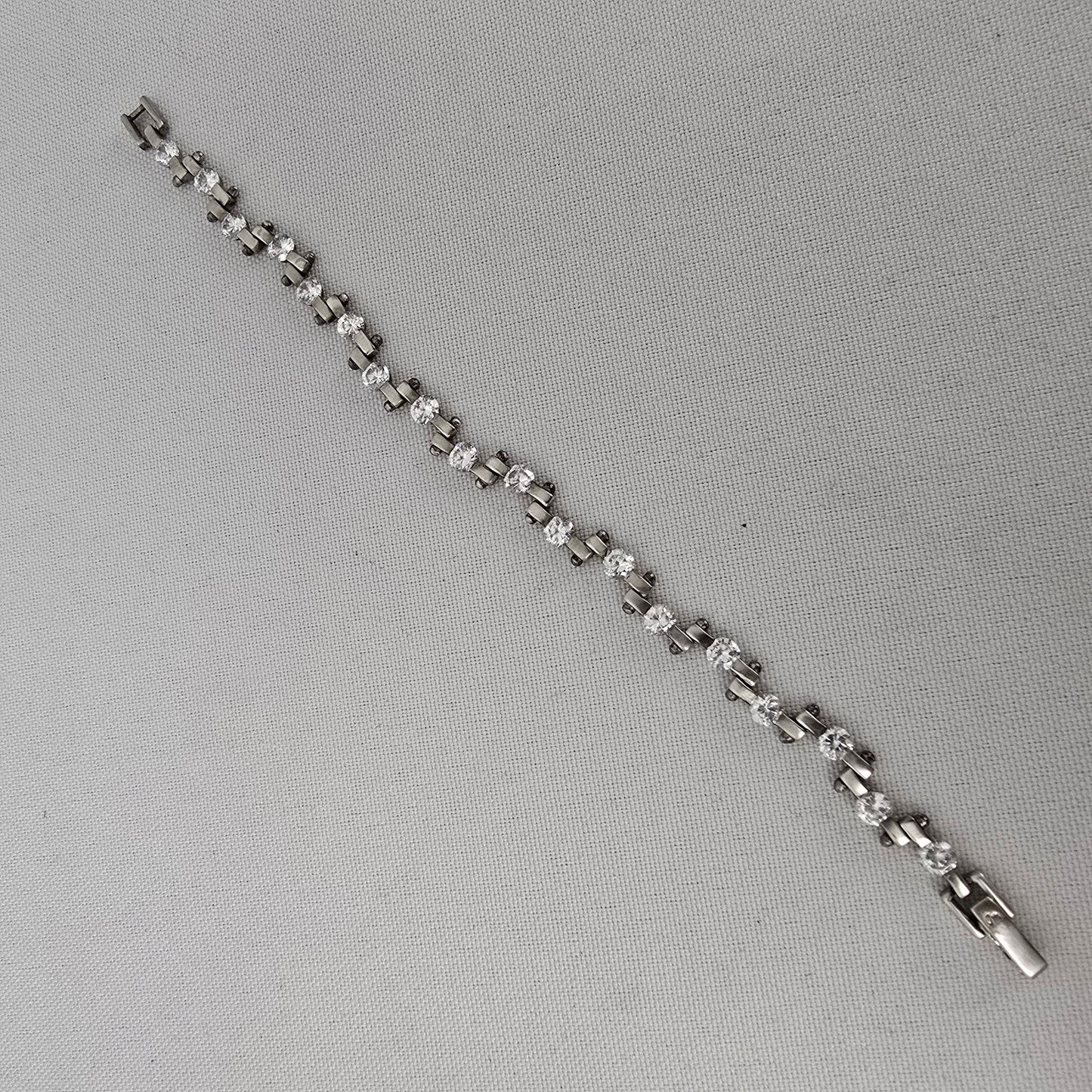 925 Sterling Silver CZ Tennis Bracelet