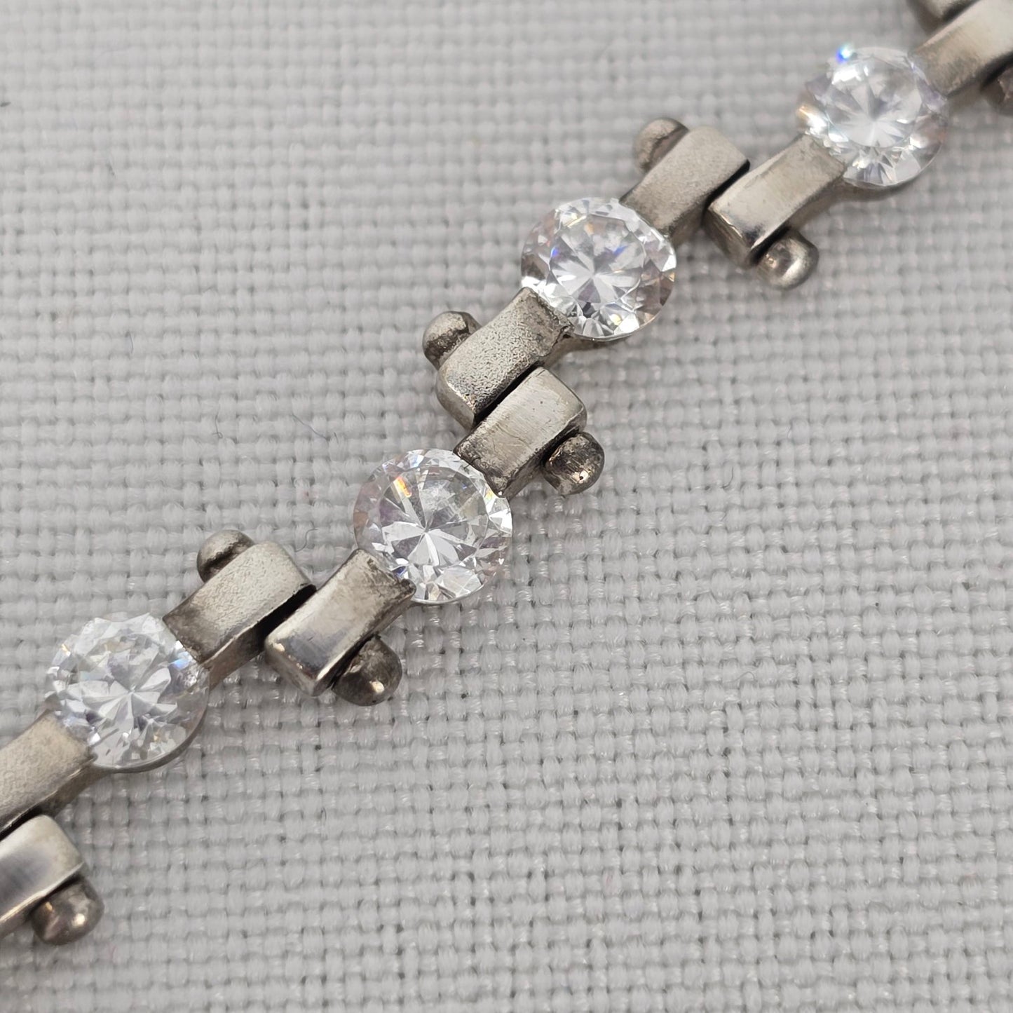 925 Sterling Silver CZ Tennis Bracelet