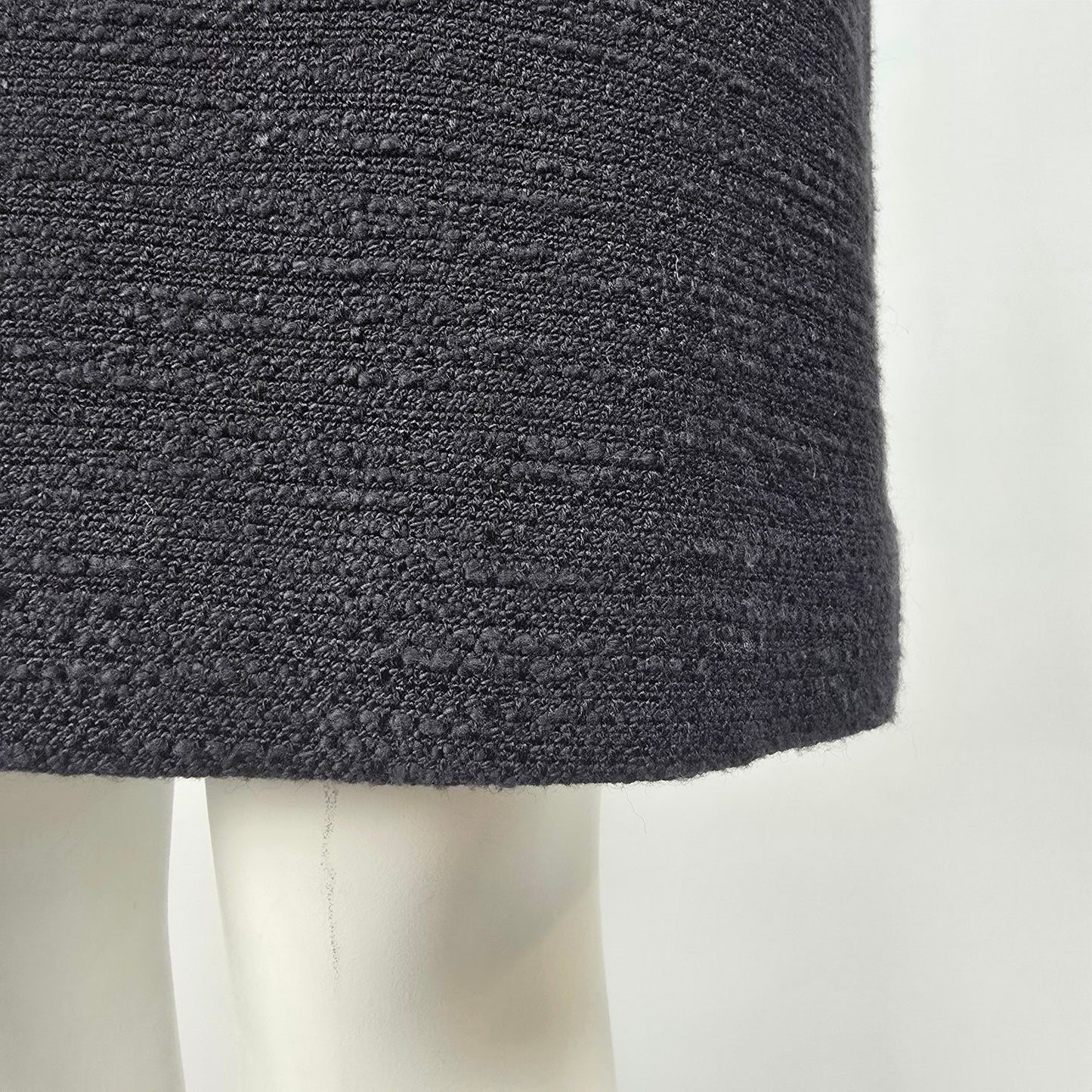 Tory Burch Black Silk Tweed Skirt Dress Size 8