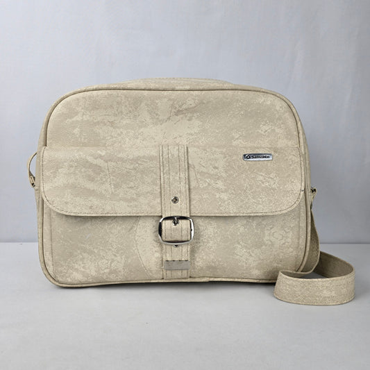 Vintage Samsonite Cream Travel Bag