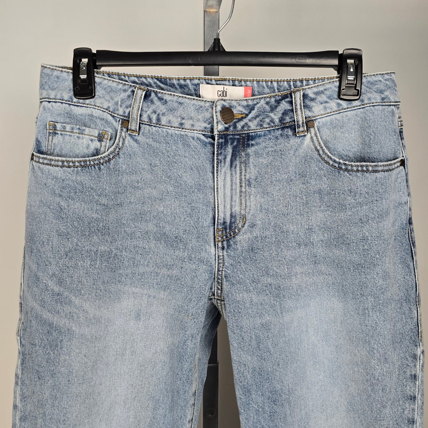 Cabi Jeans 100% bf Light Wash Distressed Denim Jeans Size 10