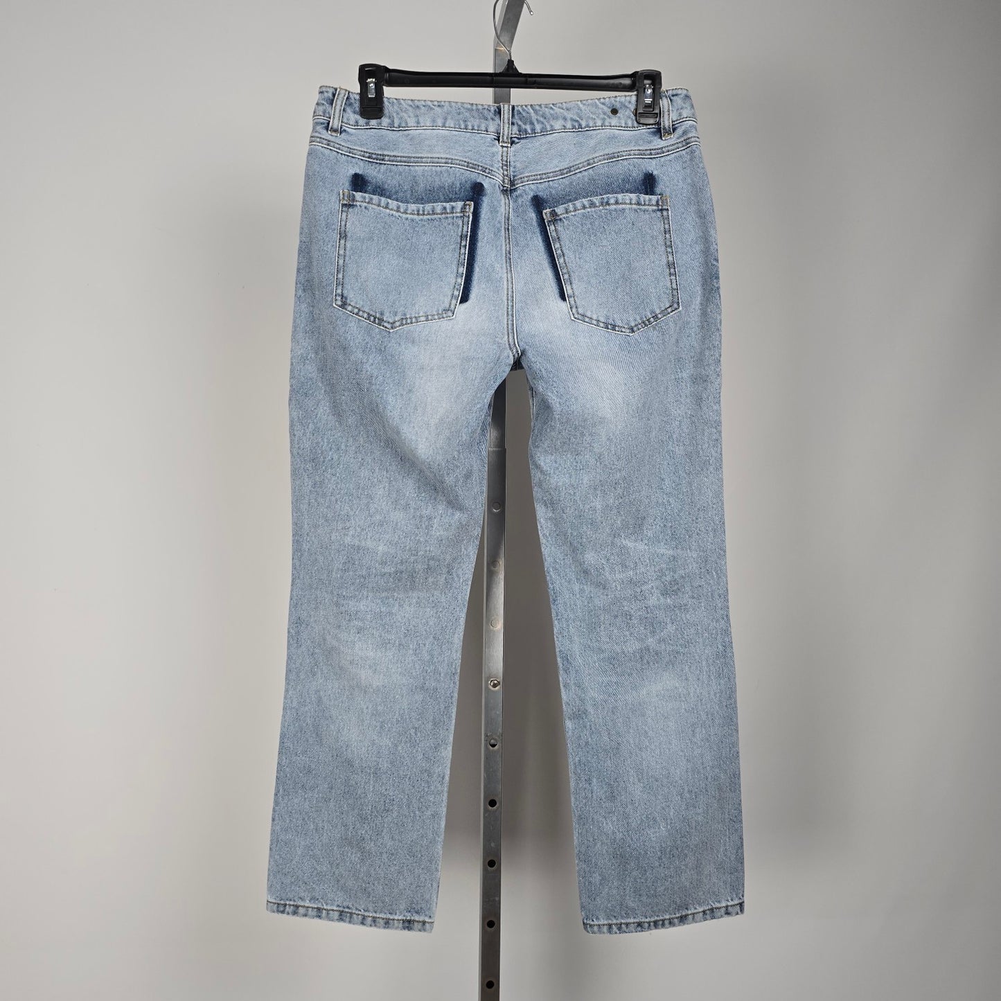Cabi Jeans 100% bf Light Wash Distressed Denim Jeans Size 10