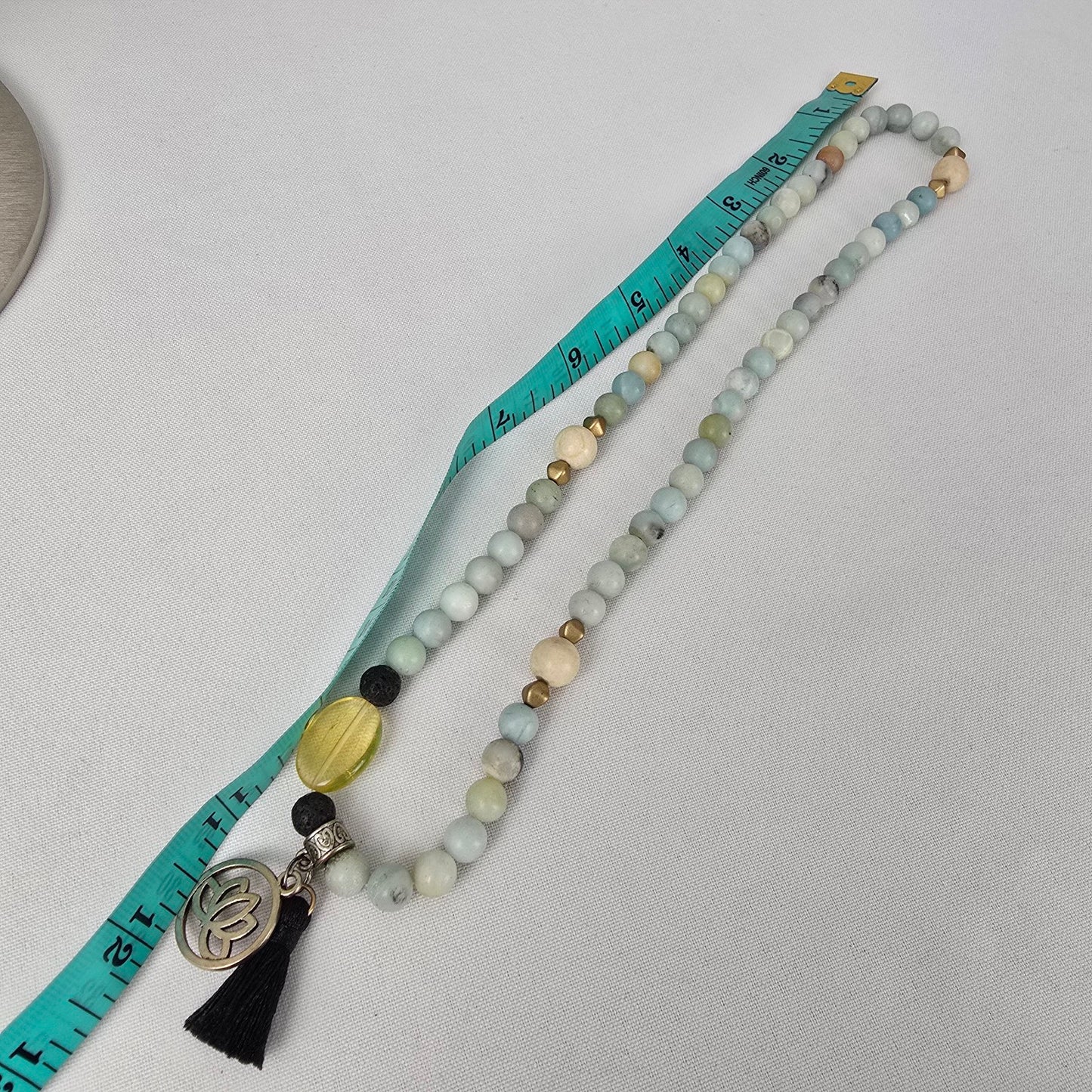 Green Natural Stone Beaded Bracelet & Necklace