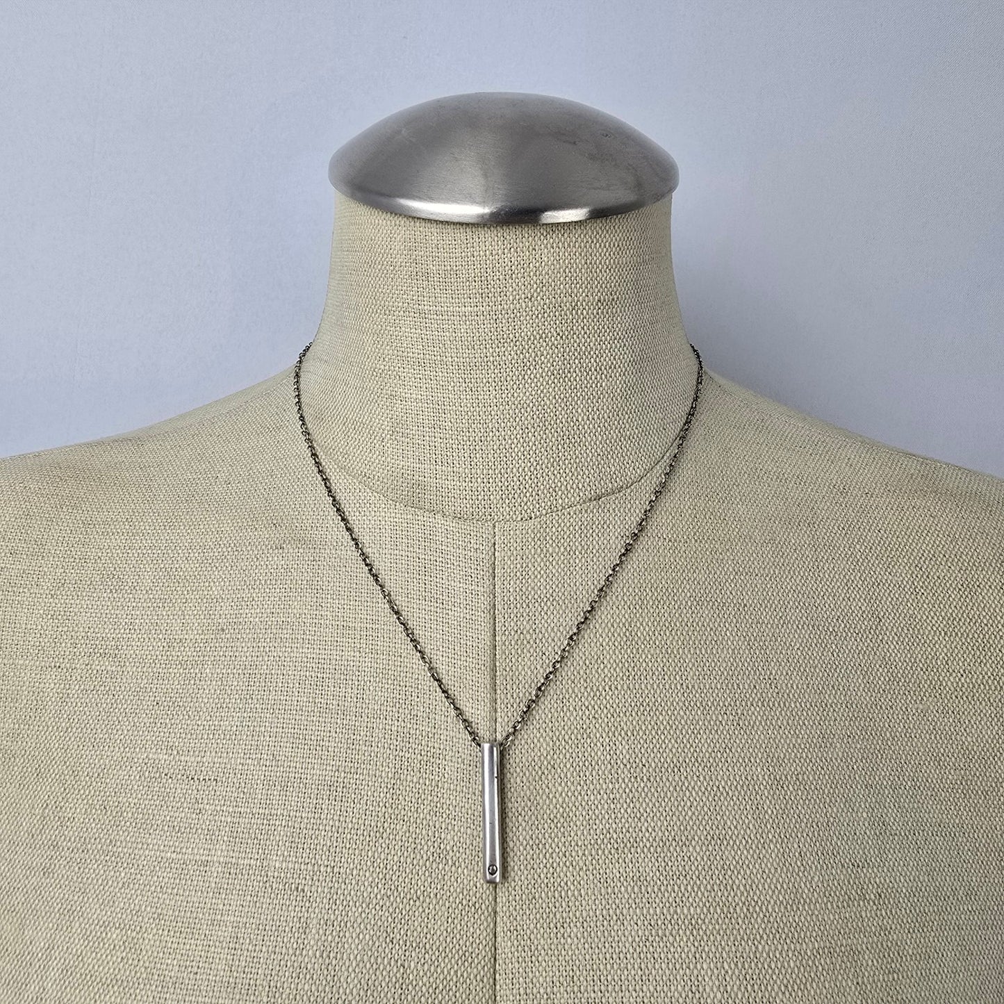 925 Sterling Silver Delicate Pendant Drop Chain Necklace