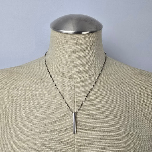 925 Sterling Silver Delicate Pendant Drop Chain Necklace