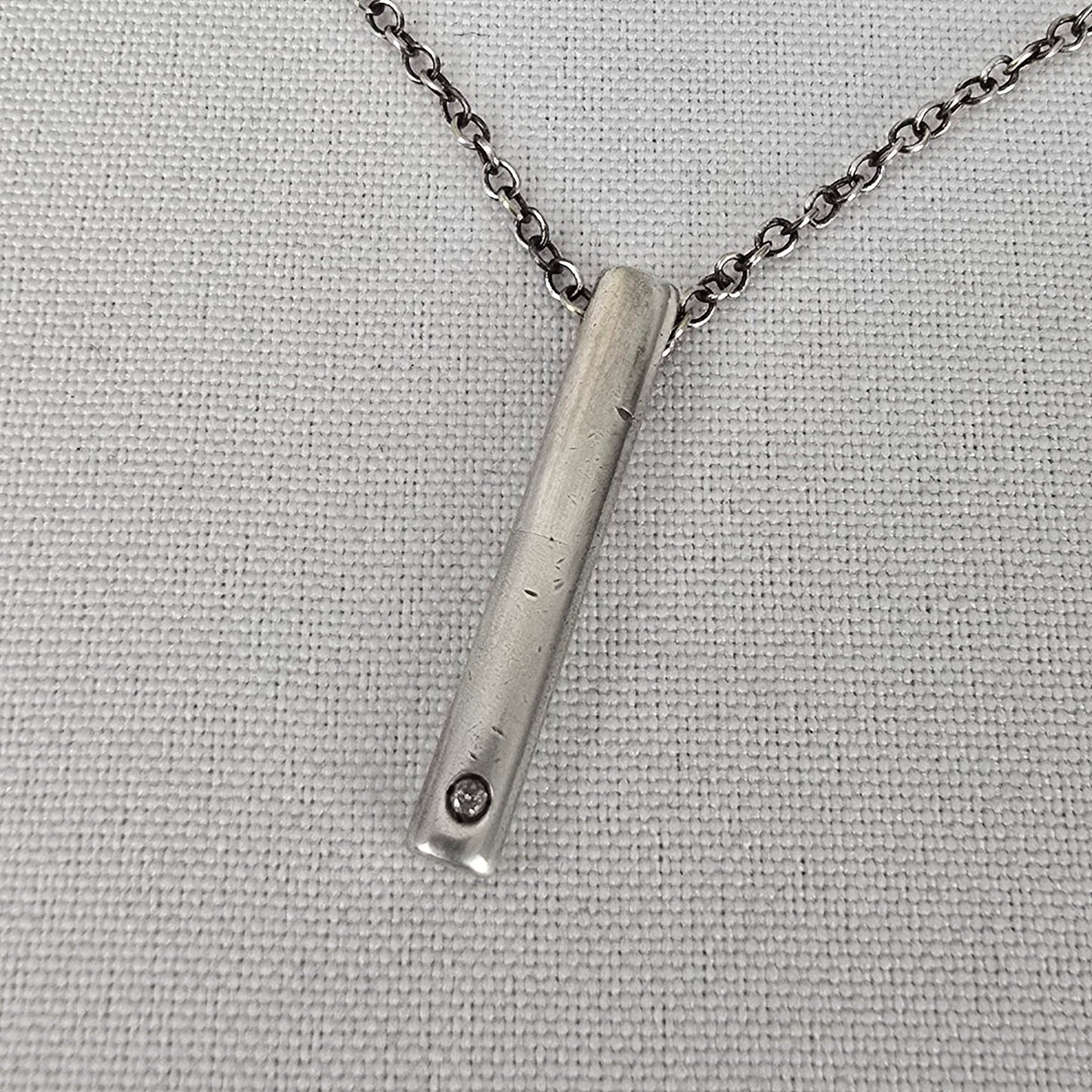 925 Sterling Silver Delicate Pendant Drop Chain Necklace